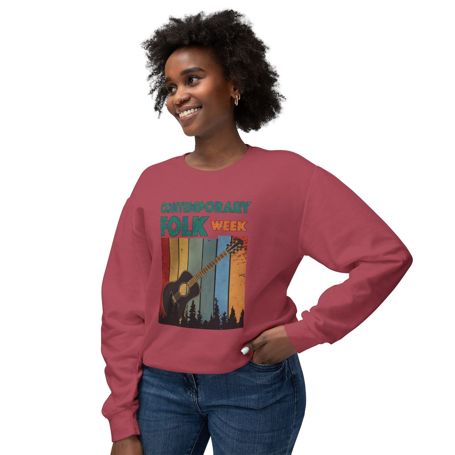 Contemporary Folk Week - Unisex Pullover Crewneck Sweatshirt