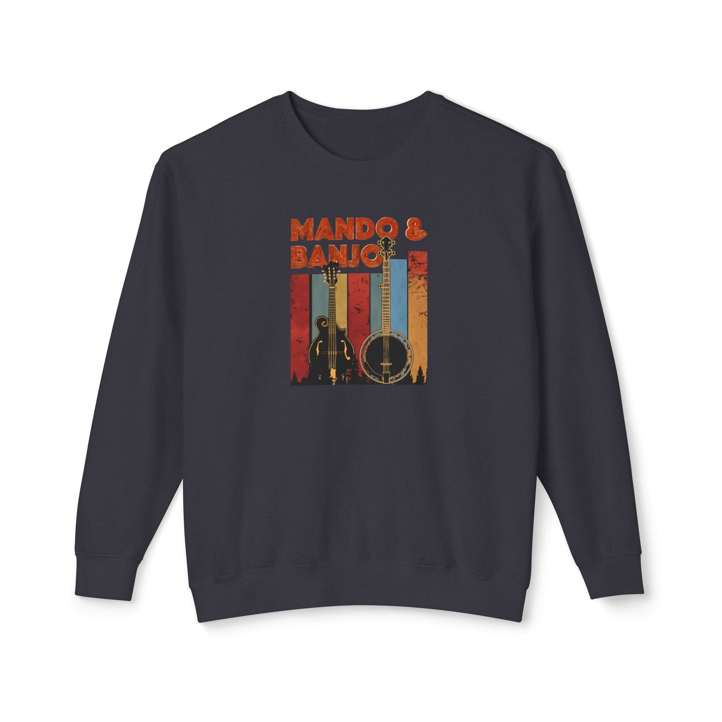 Mando & Banjo Unisex Lightweight Crewneck Sweatshirt - Perfect Gift for Music Lovers