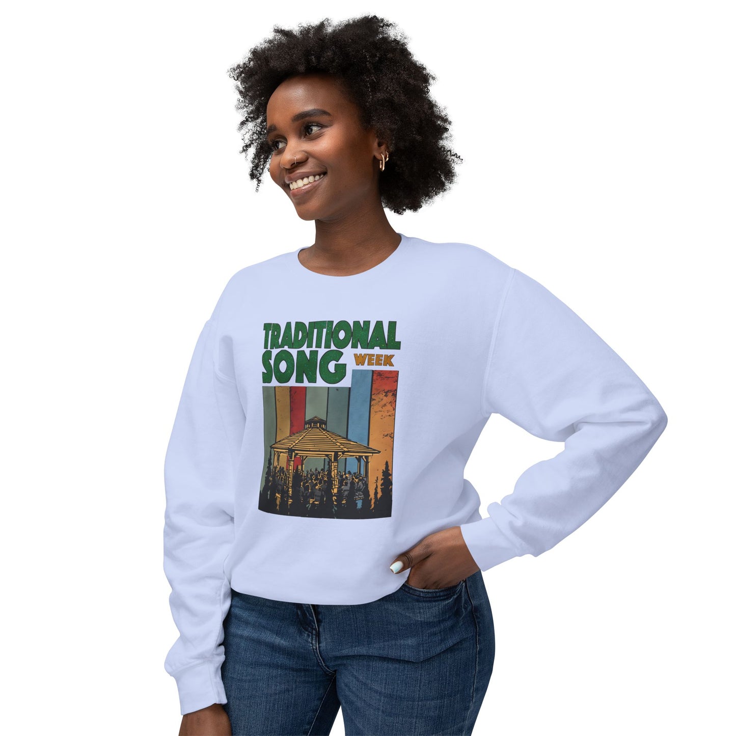 Traditional Song Week - Unisex Lightweight Crewneck Sweatshirt