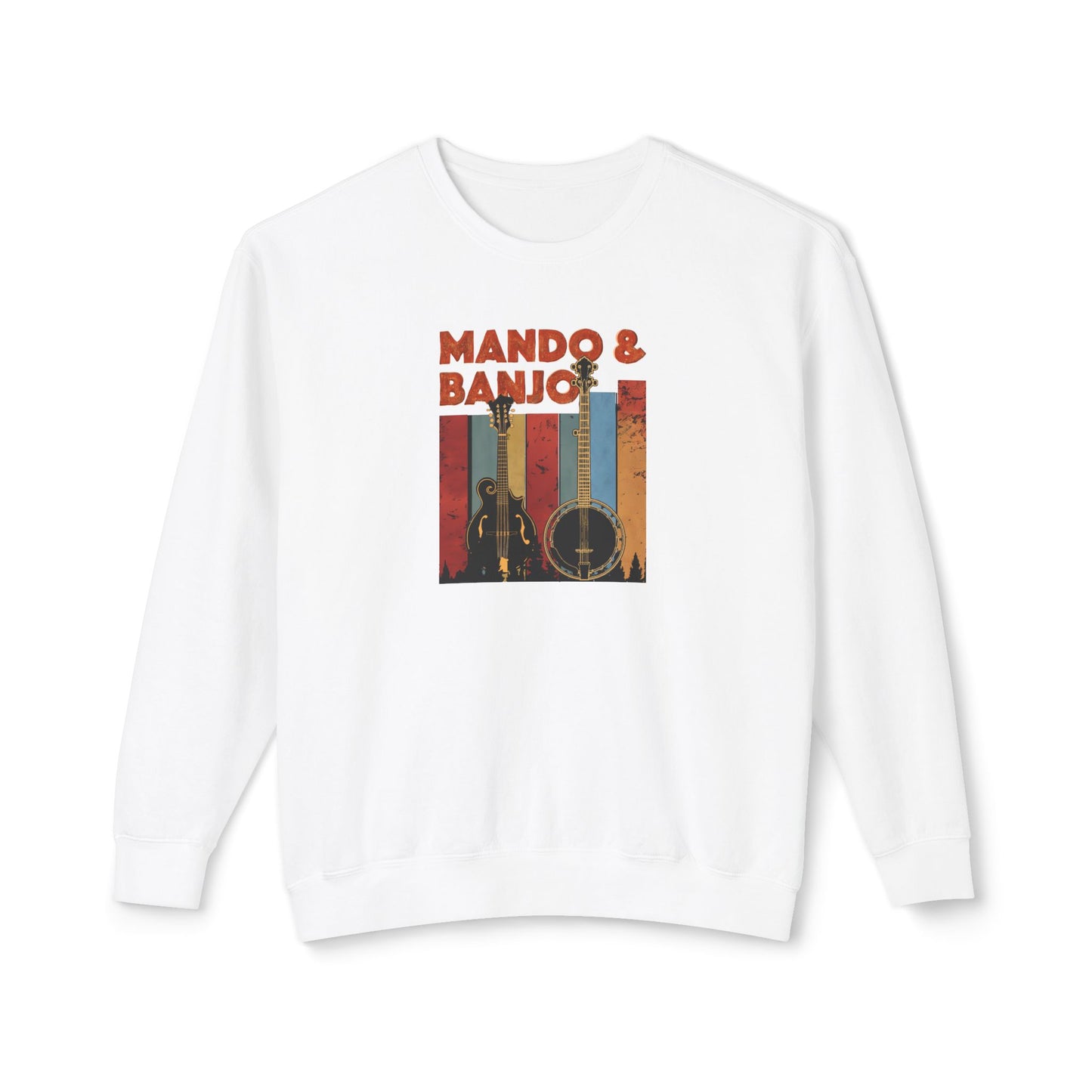 Mando & Banjo Unisex Lightweight Crewneck Sweatshirt - Perfect Gift for Music Lovers