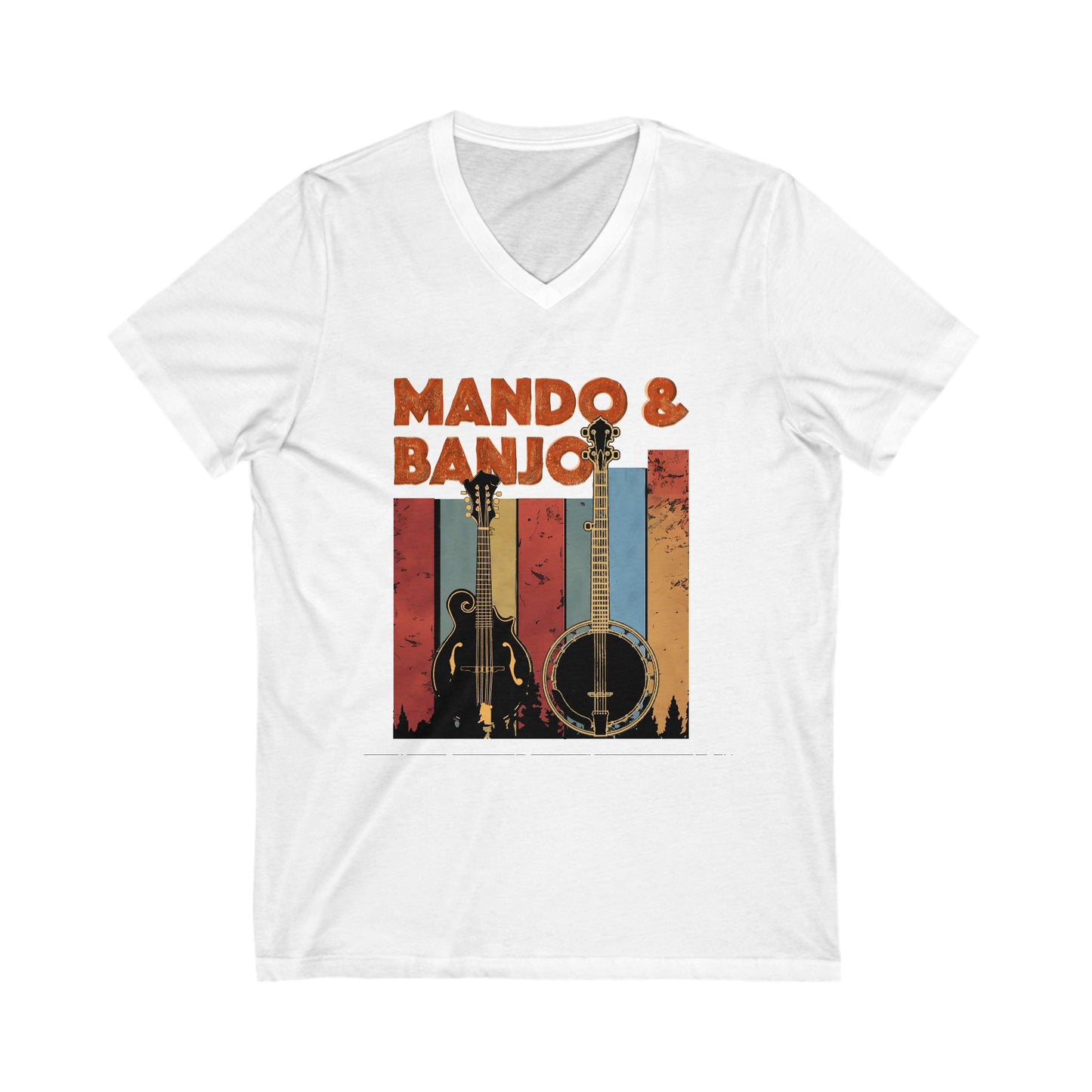 Mando & Banjo Week - V-Neck Tee for Music Lovers