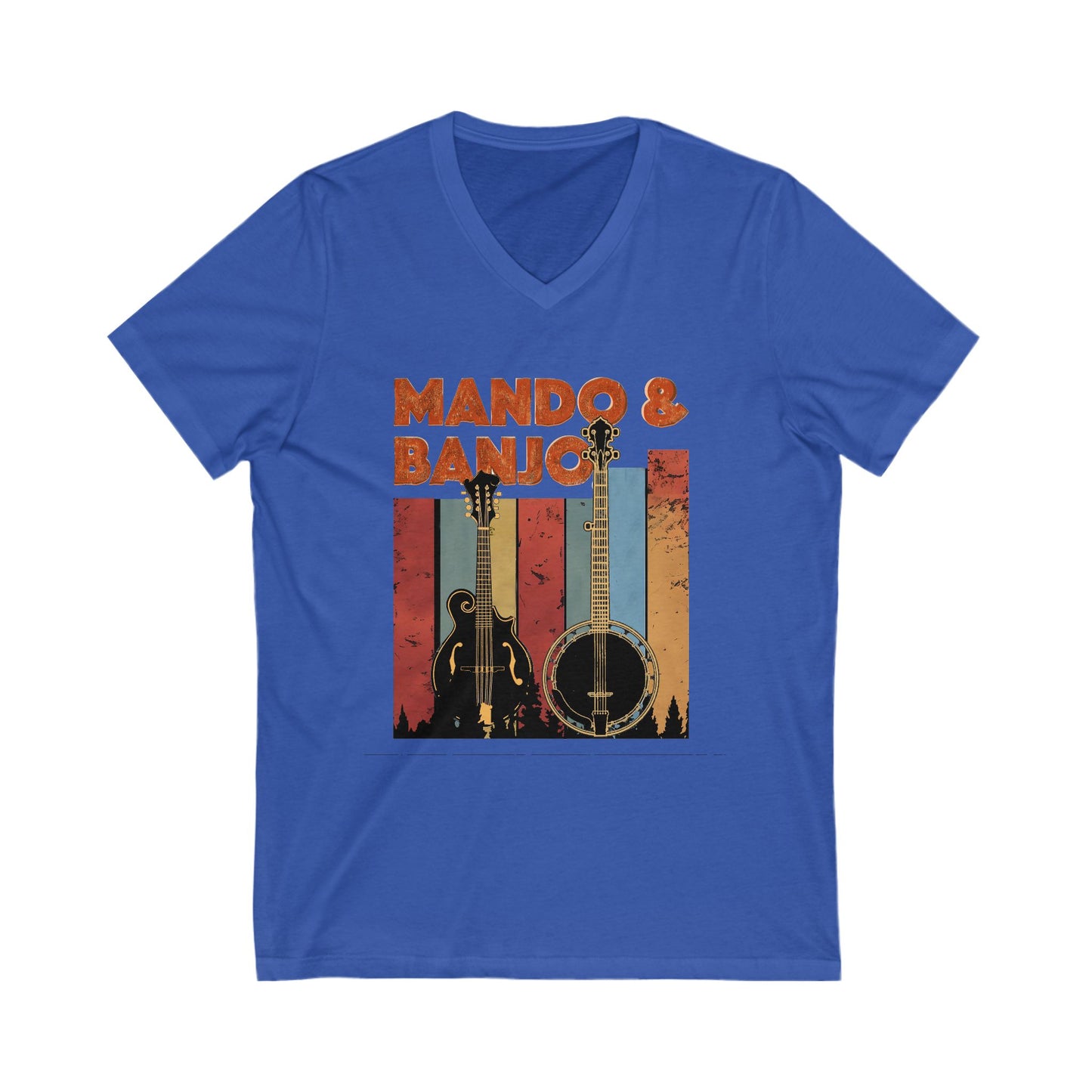 Mando & Banjo Week - V-Neck Tee for Music Lovers