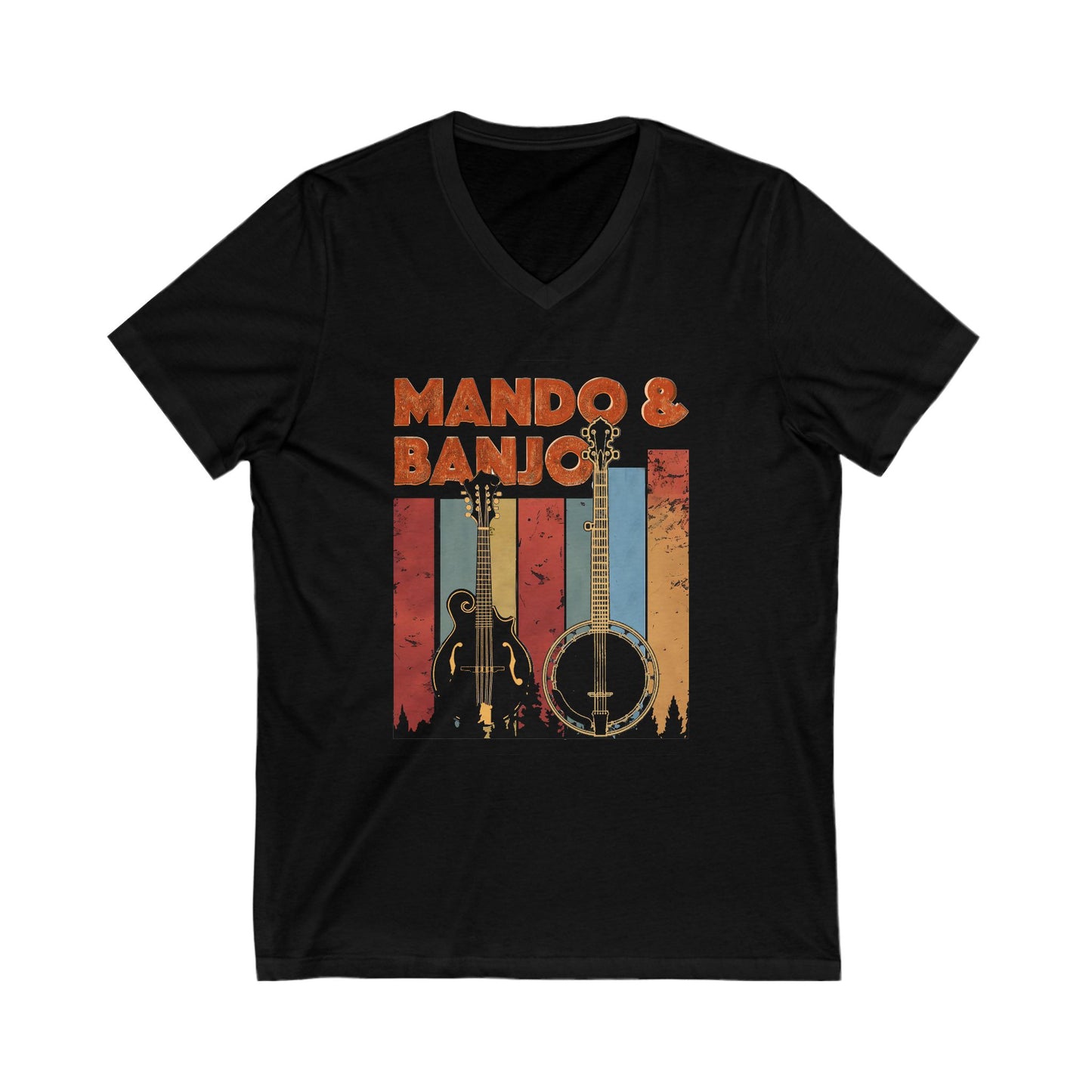 Mando & Banjo Week - V-Neck Tee for Music Lovers