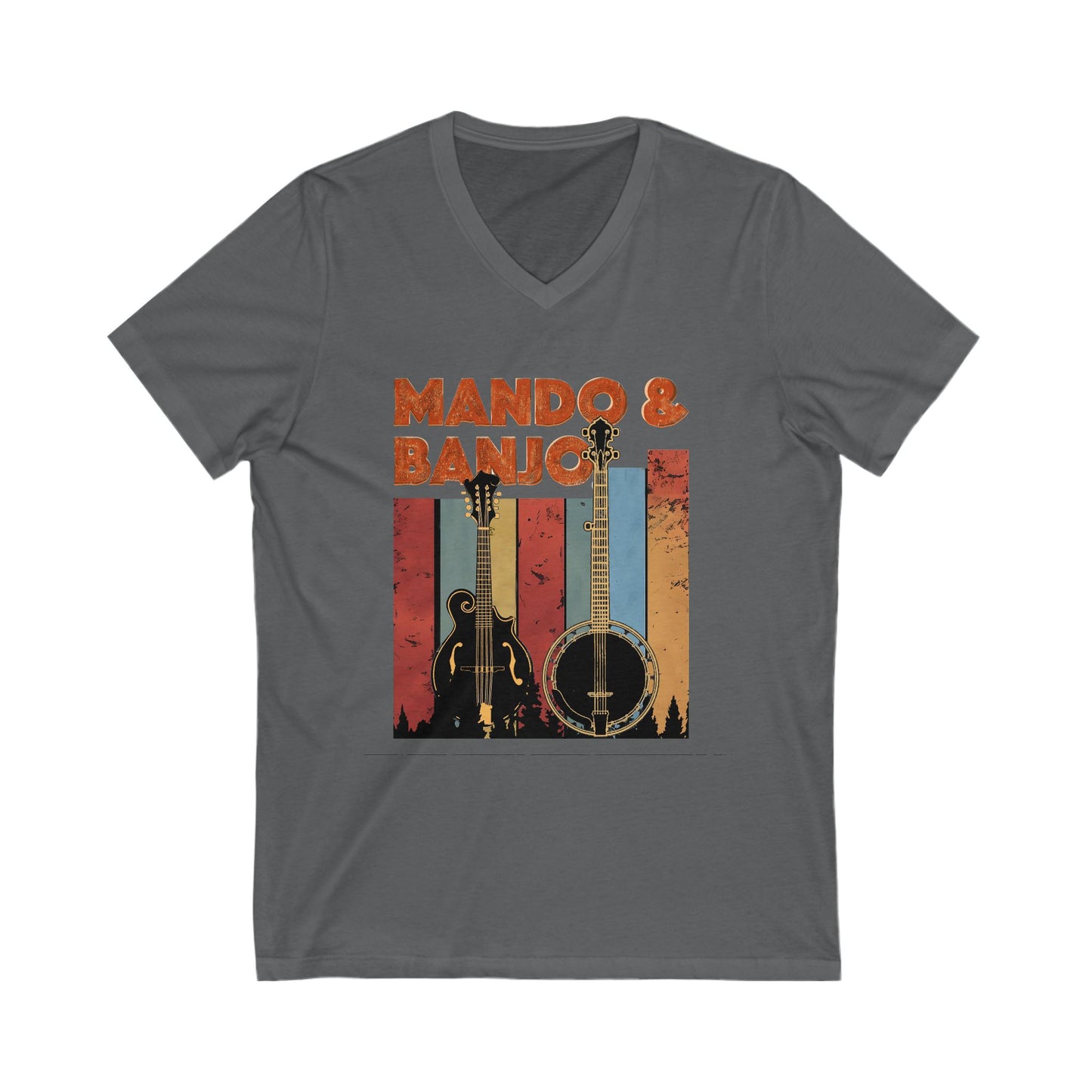 Mando & Banjo Week - V-Neck Tee for Music Lovers