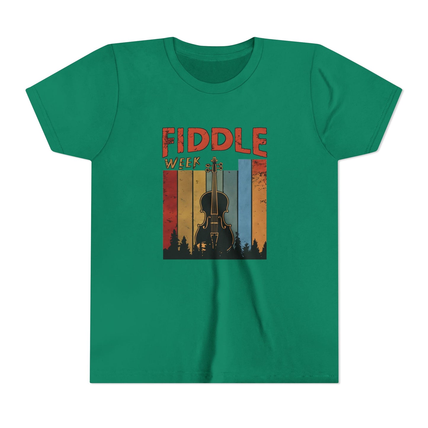 Fiddle Week Youth Short Sleeve Tee - Celebrate Music and Adventure