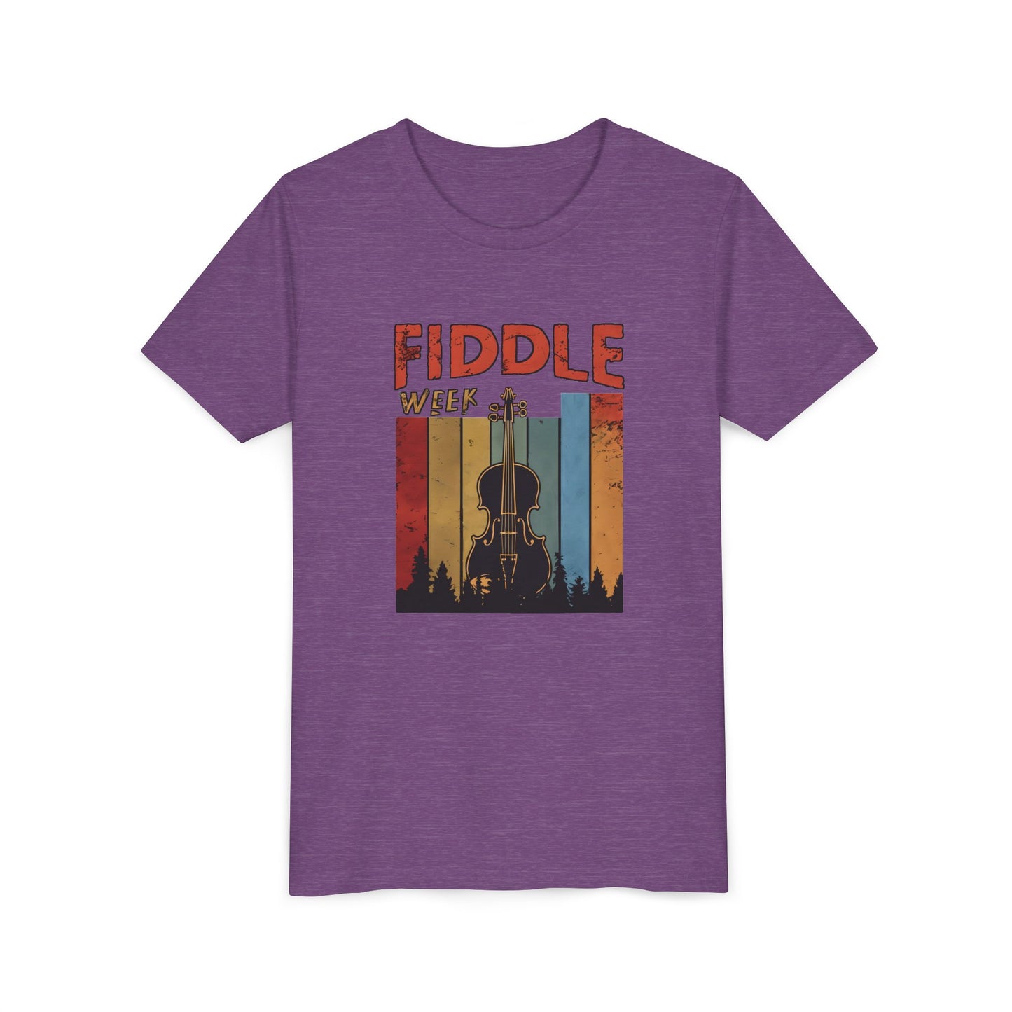 Fiddle Week Youth Short Sleeve Tee - Celebrate Music and Adventure