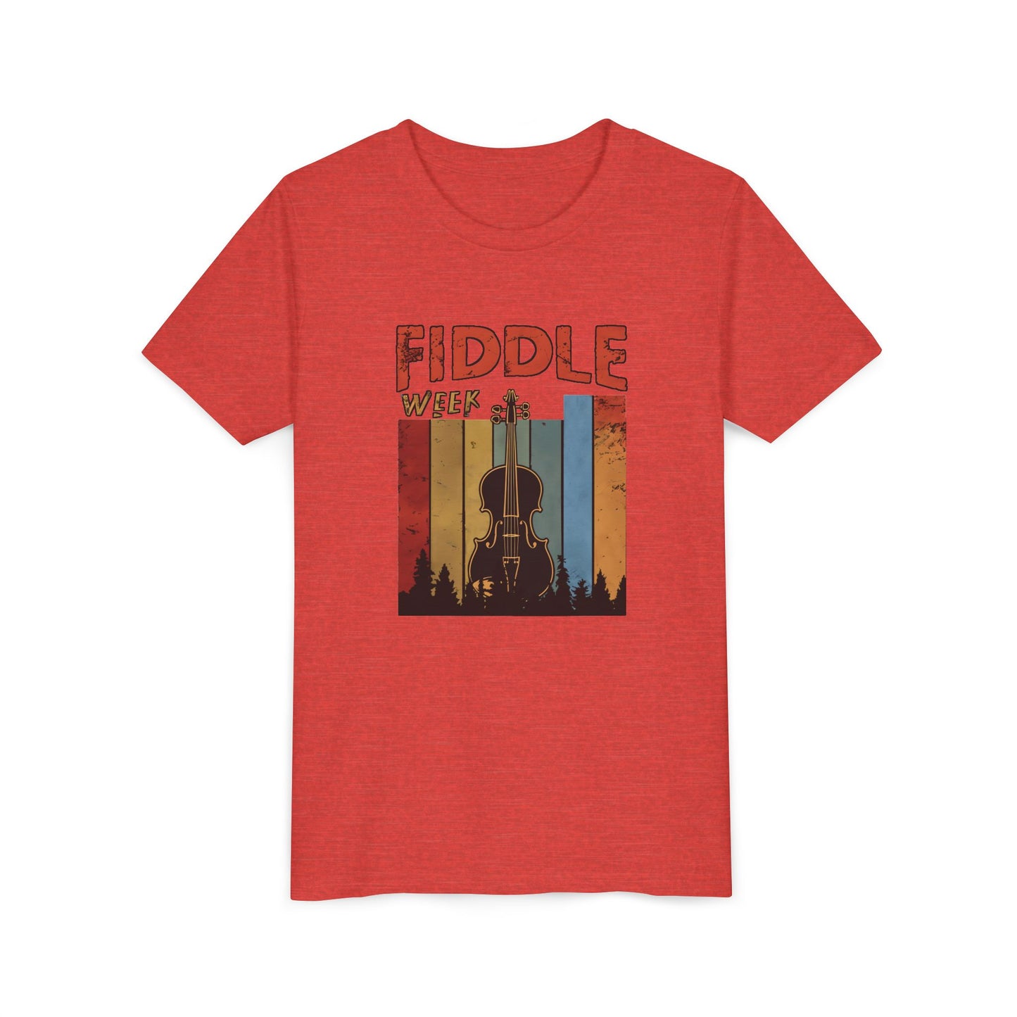 Fiddle Week Youth Short Sleeve Tee - Celebrate Music and Adventure