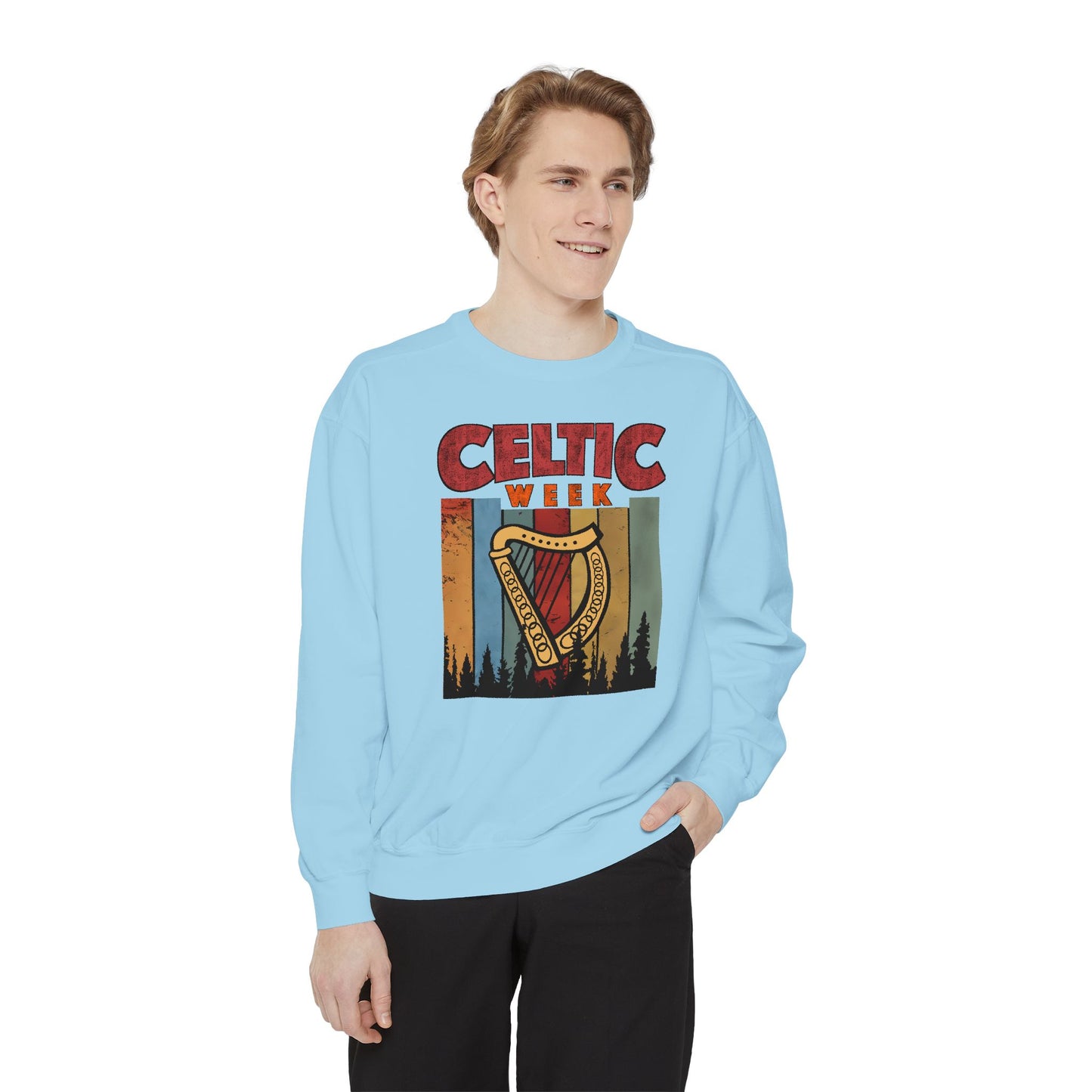 Celtic Week  - Unisex Garment-Dyed Sweatshirt