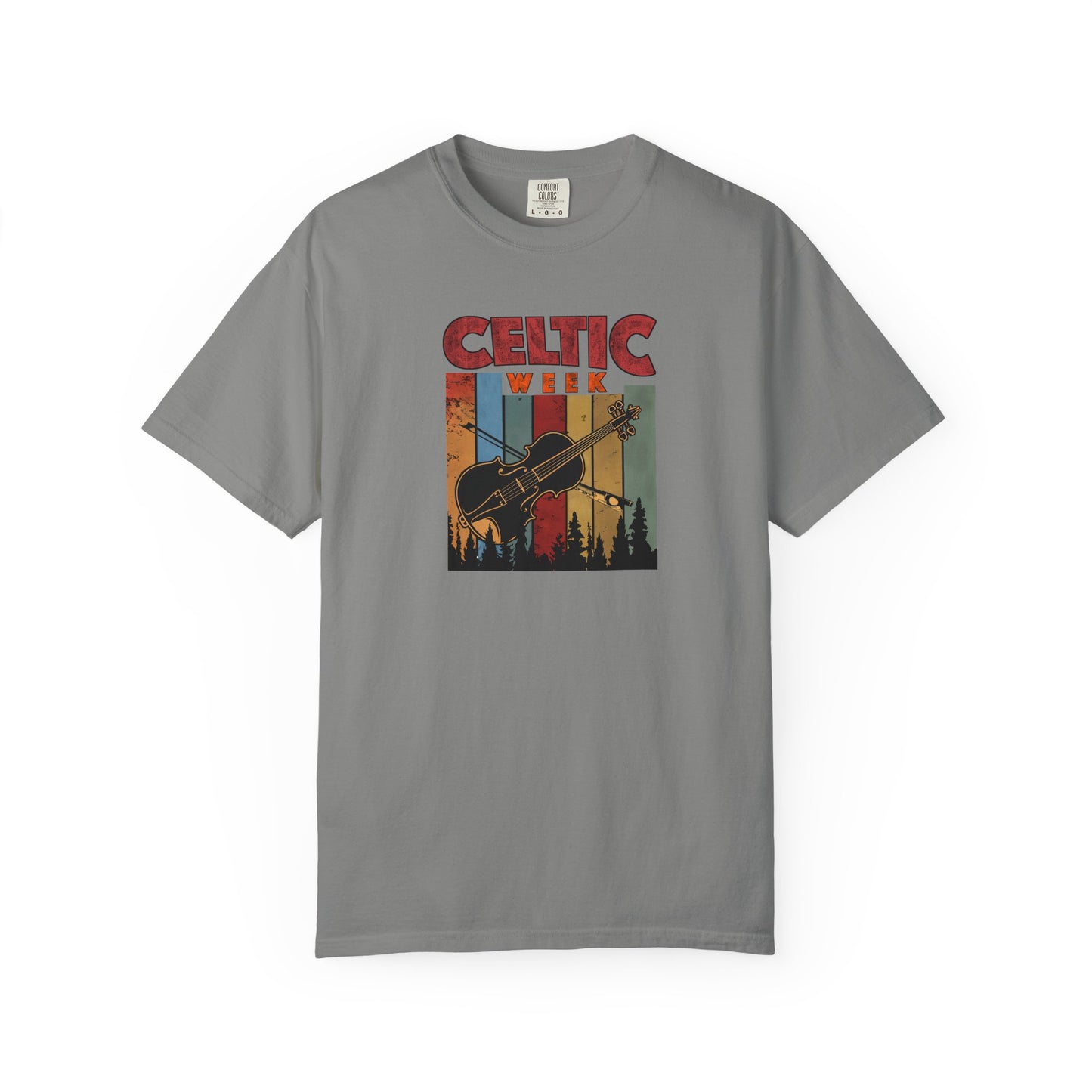 Celtic Week T-Shirt, Unisex Cotton Tee w/ Fiddle