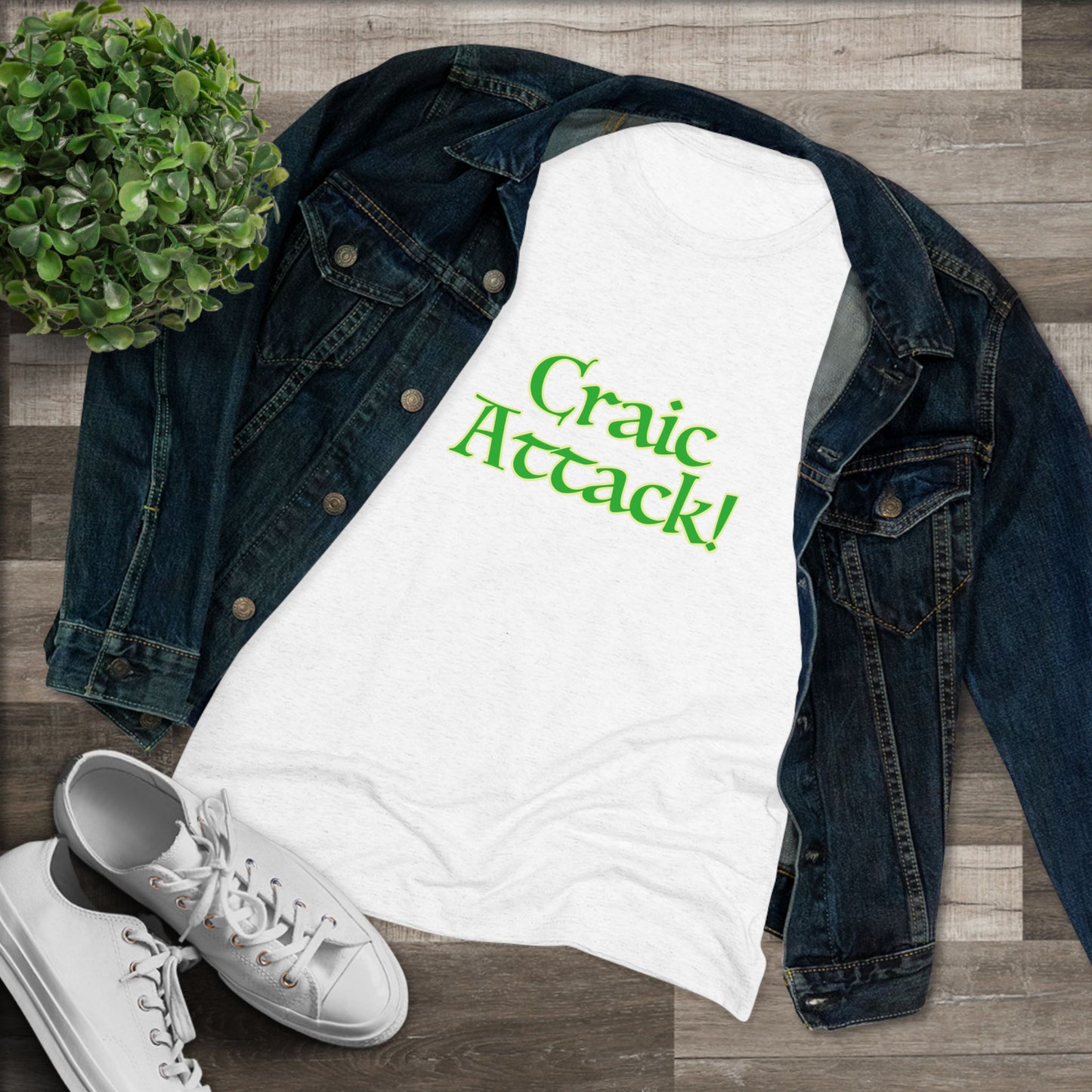 Craic Attack! Women's Triblend Tee