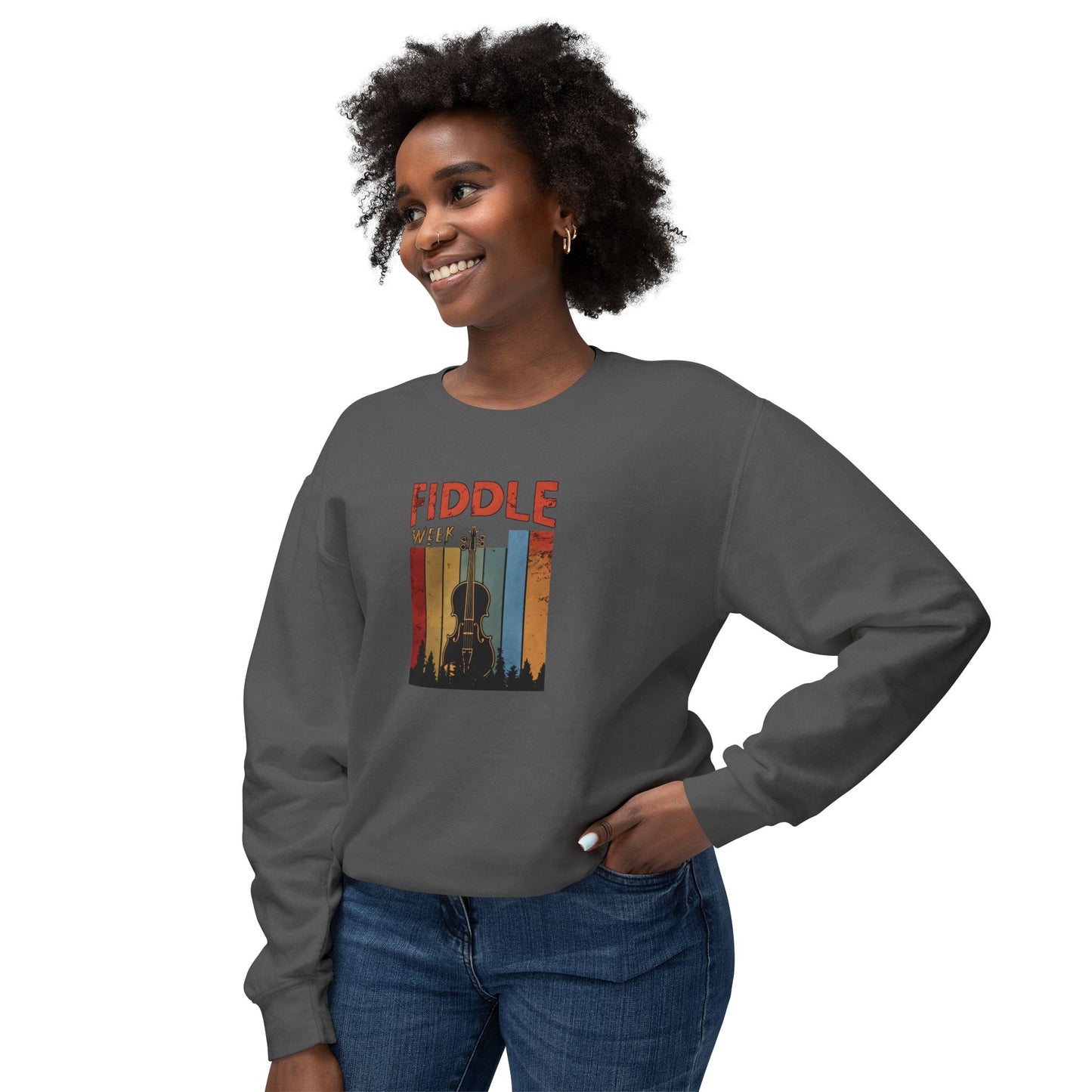 Fiddle Week Unisex Lightweight Crewneck Sweatshirt