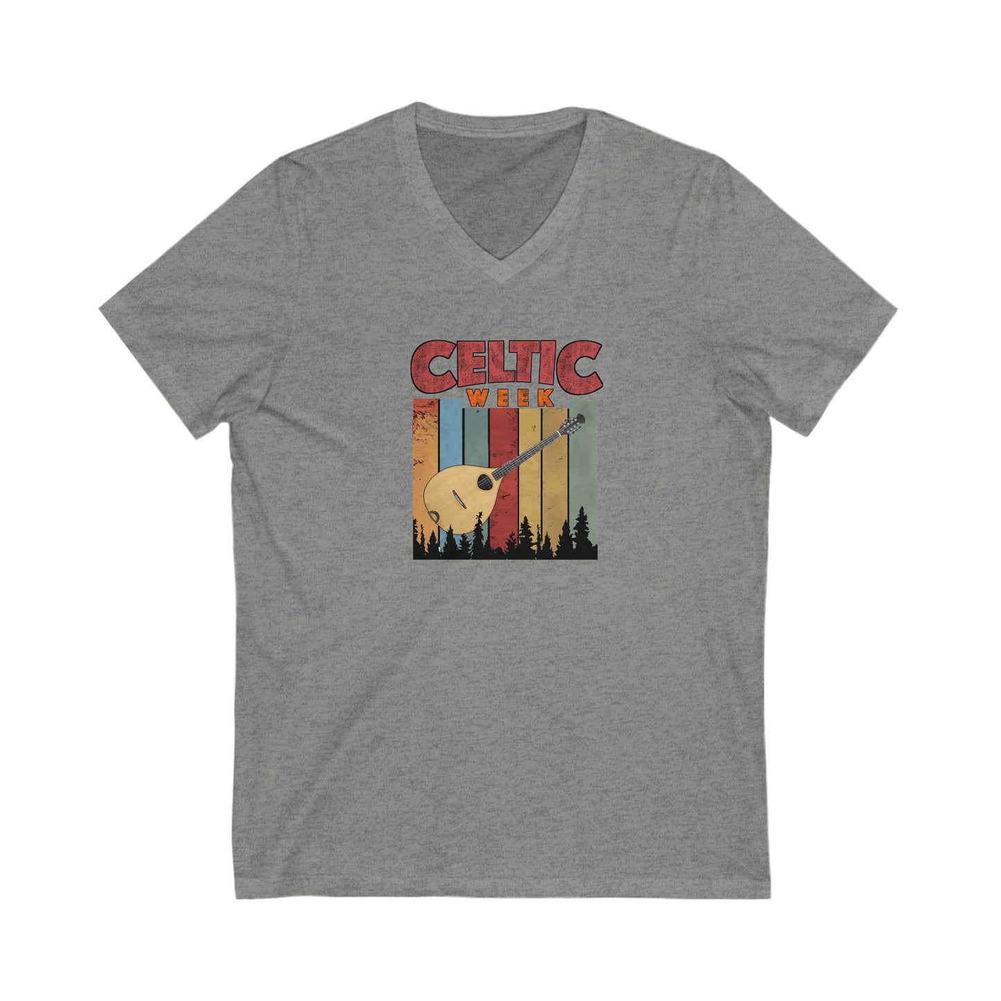 Celtic Week V-Neck Tee w/ Bouzouki