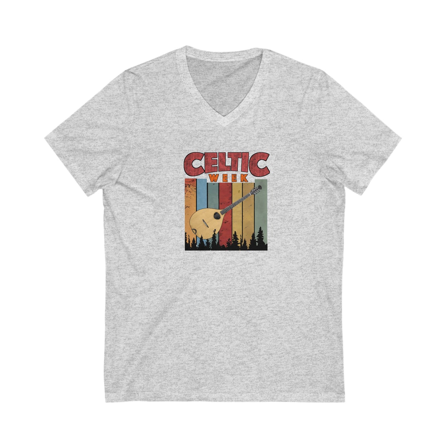 Celtic Week V-Neck Tee w/ Bouzouki