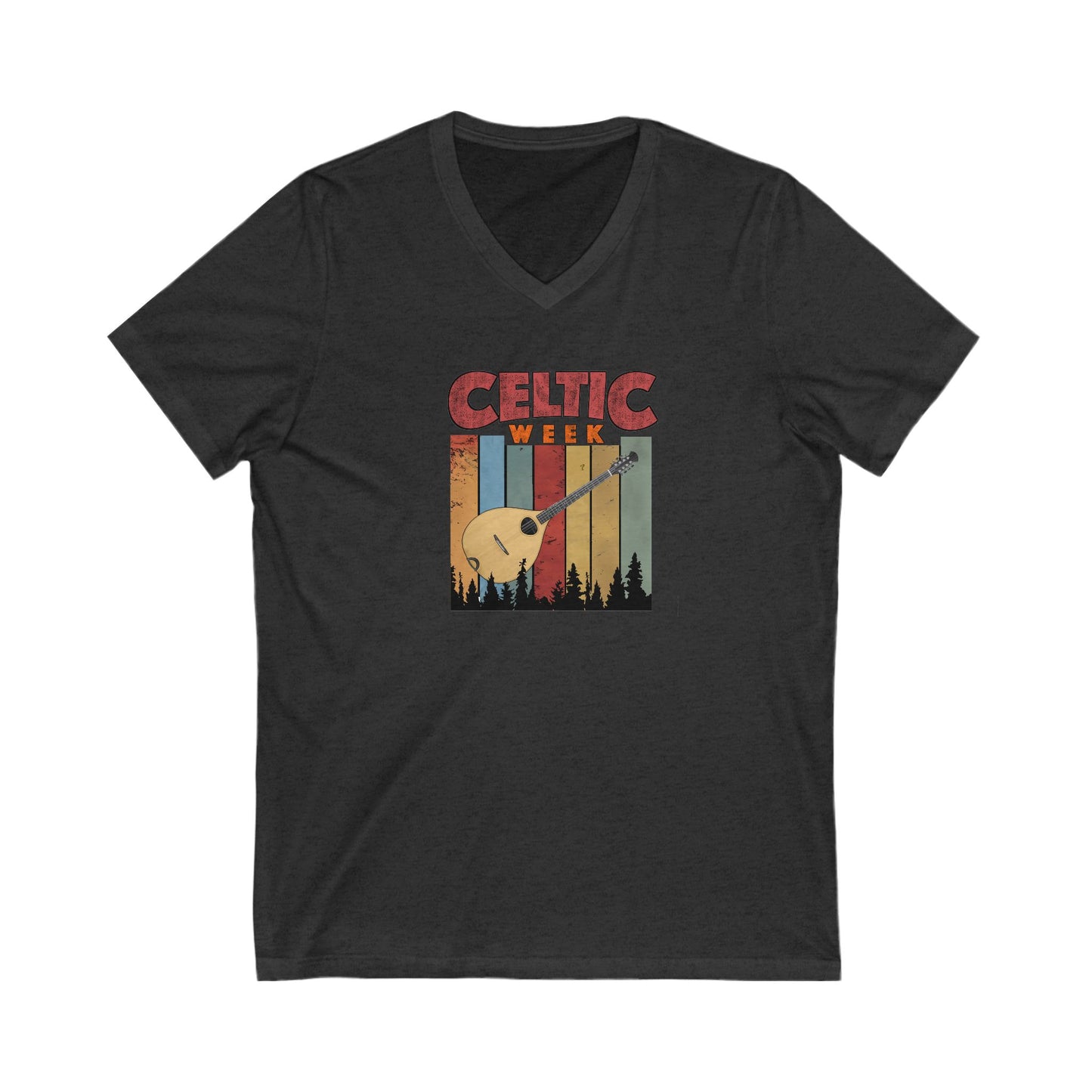 Celtic Week V-Neck Tee w/ Bouzouki