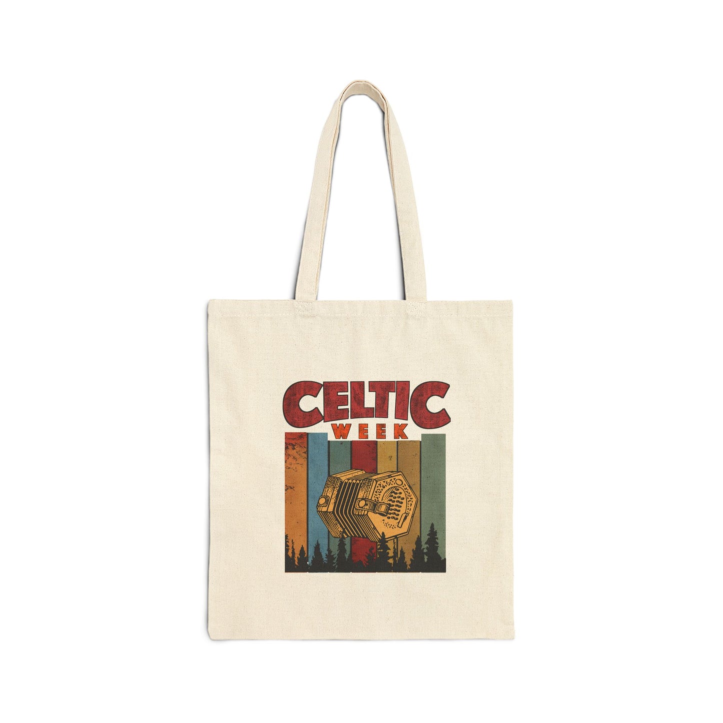 Celtic Week Cotton Canvas Tote Bag w/ Concertina