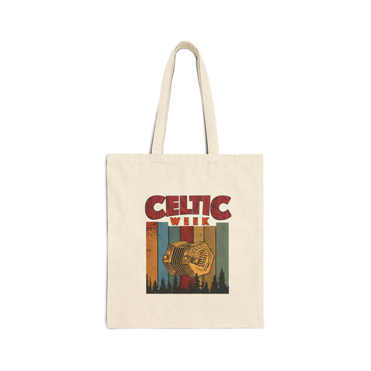 Celtic Week Cotton Canvas Tote Bag w/ Concertina