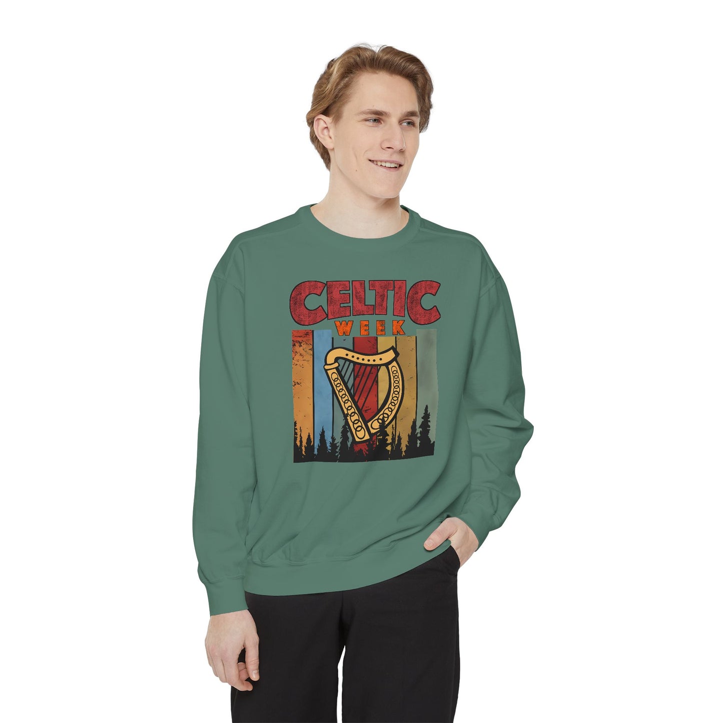 Celtic Week  - Unisex Garment-Dyed Sweatshirt