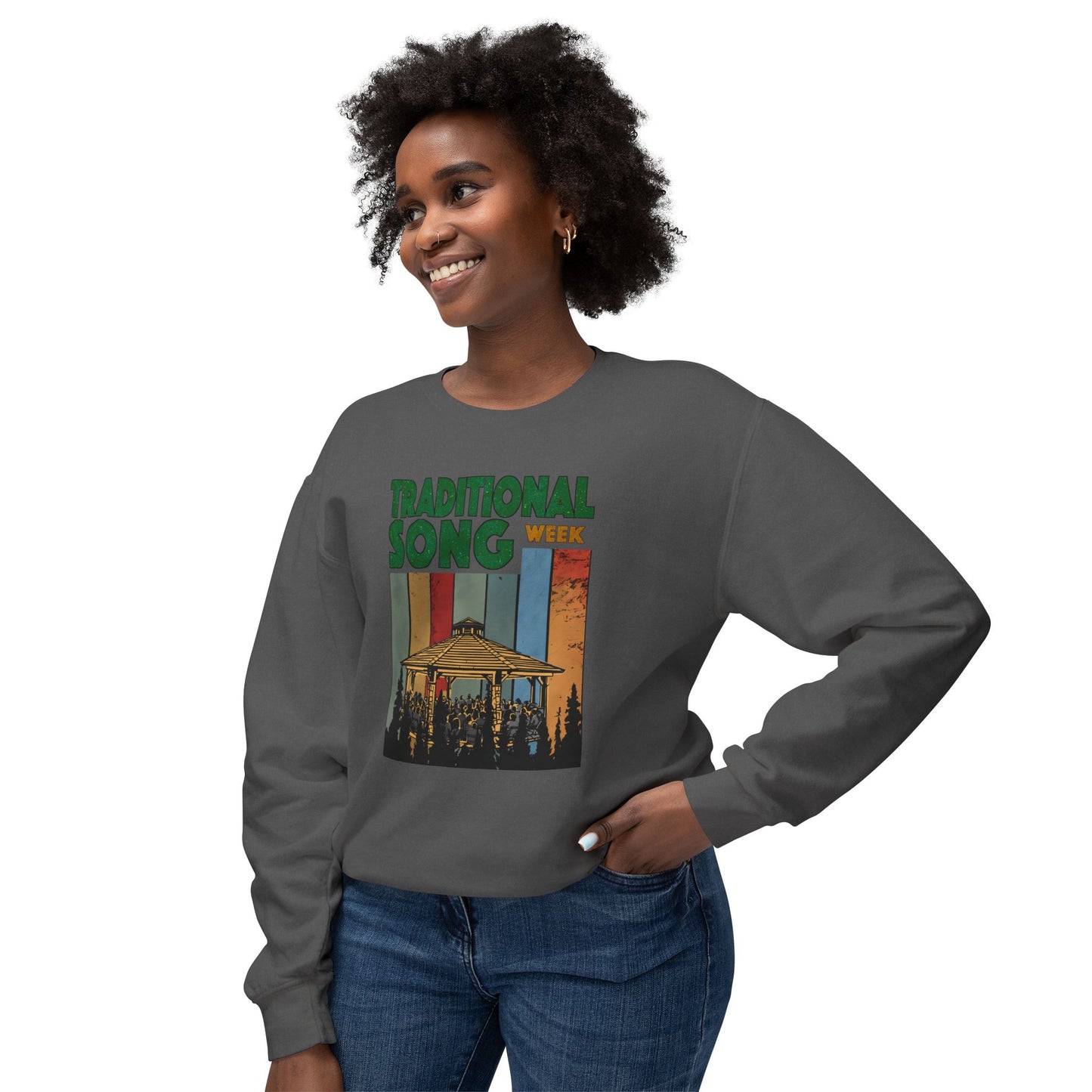 Traditional Song Week - Unisex Lightweight Crewneck Sweatshirt