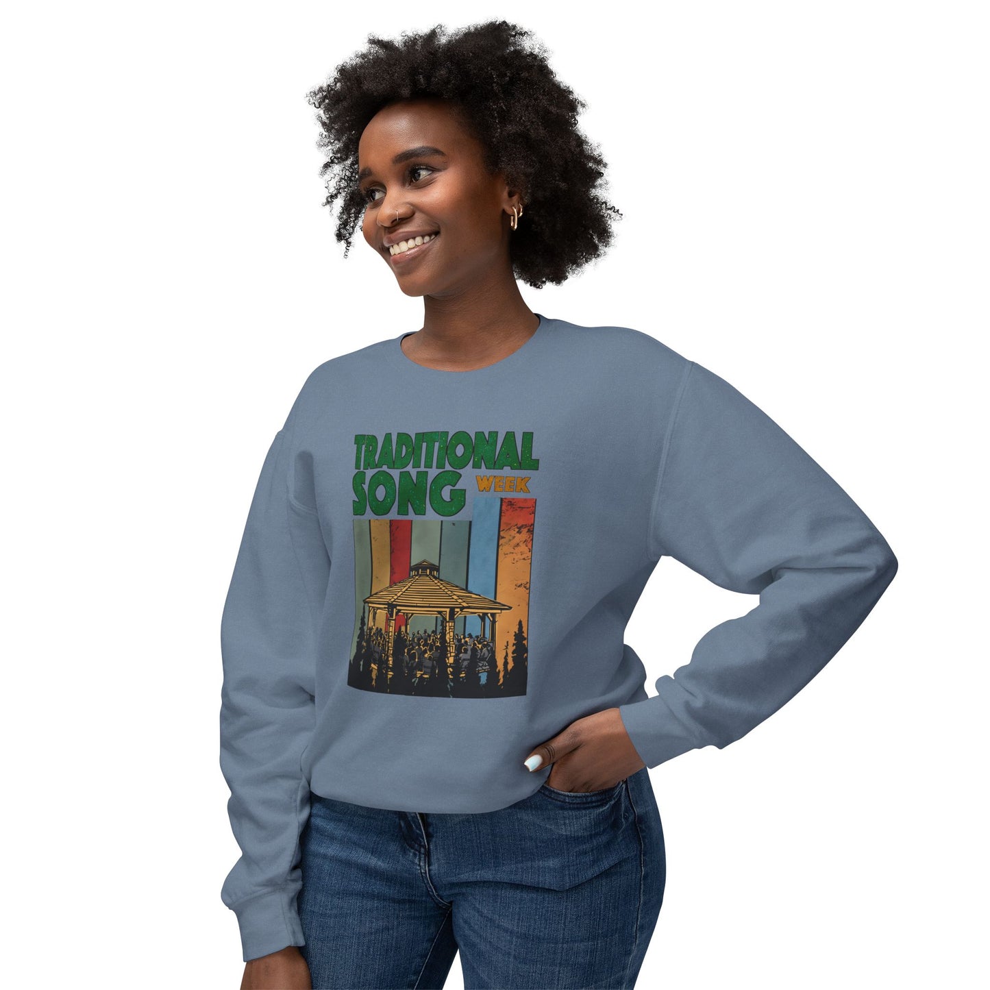 Traditional Song Week - Unisex Lightweight Crewneck Sweatshirt