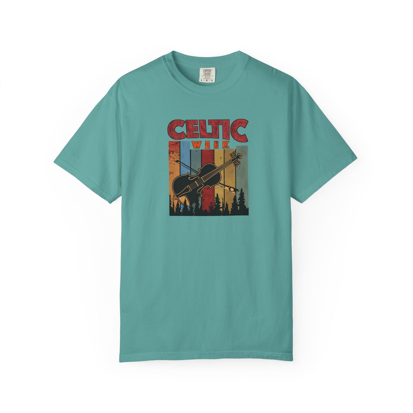 Celtic Week T-Shirt, Unisex Cotton Tee w/ Fiddle