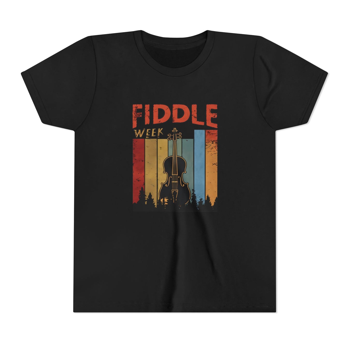 Fiddle Week Youth Short Sleeve Tee - Celebrate Music and Adventure