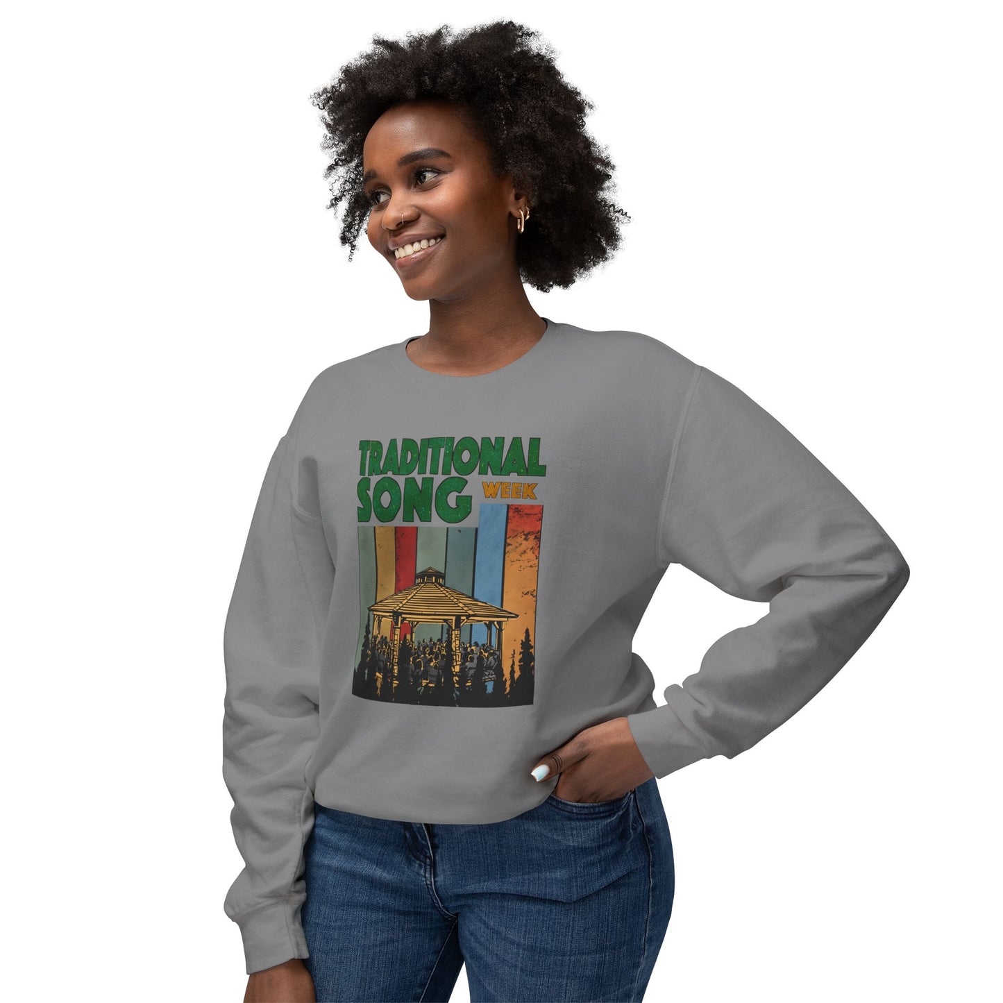Traditional Song Week - Unisex Lightweight Crewneck Sweatshirt
