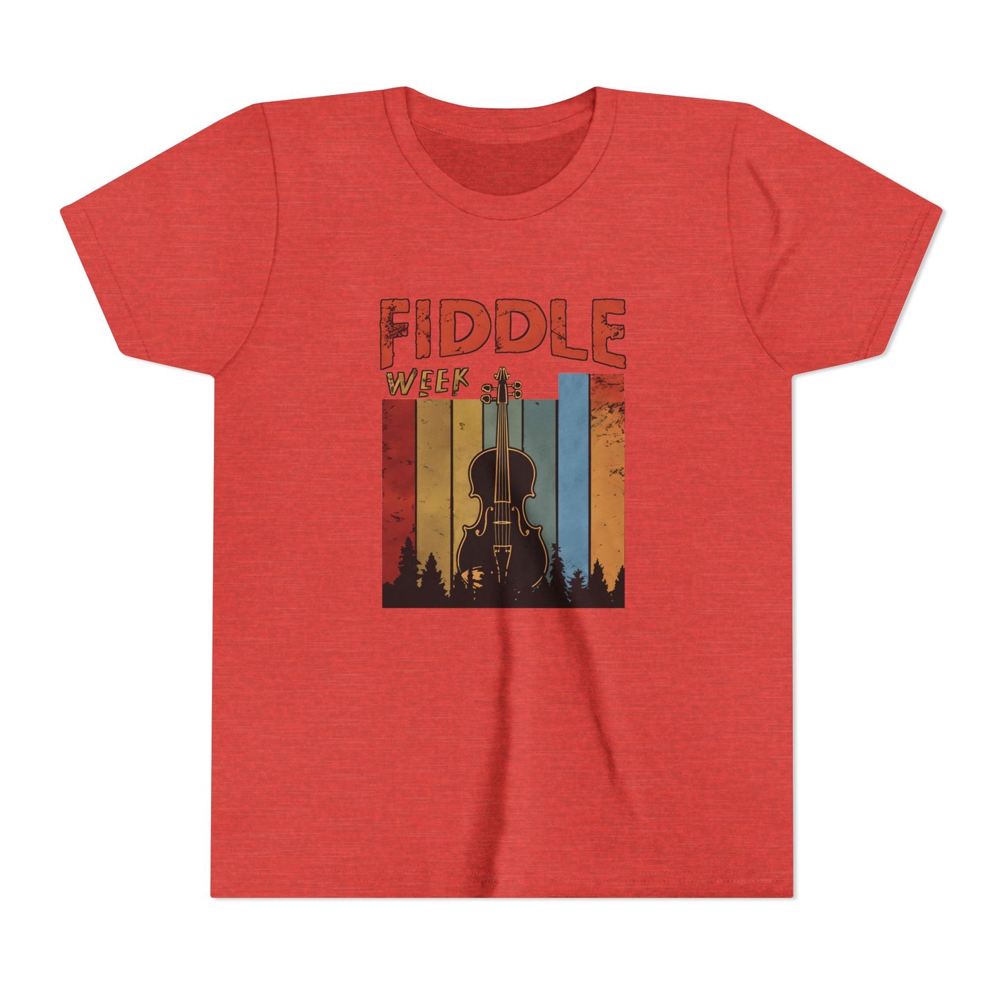 Fiddle Week Youth Short Sleeve Tee - Celebrate Music and Adventure