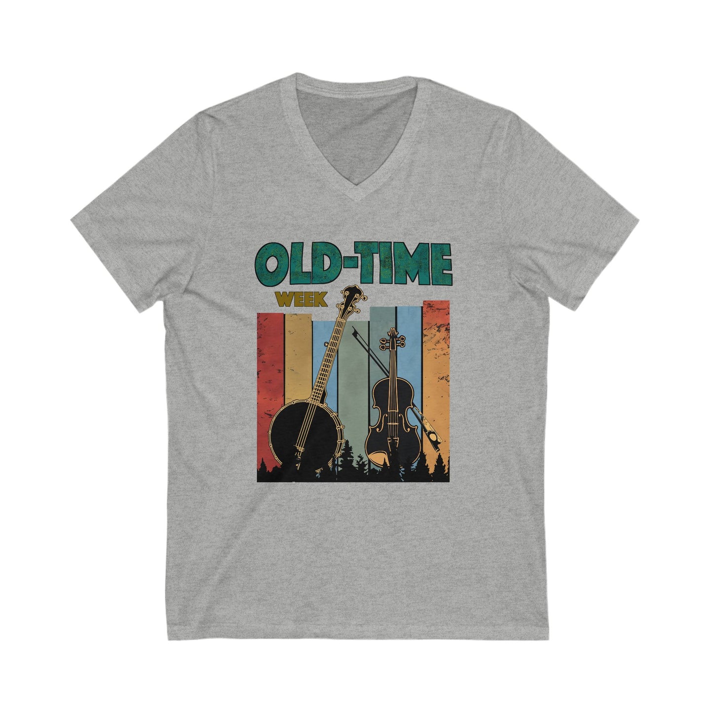 Old-Time Week - V-Neck Unisex Jersey Short Sleeve Shirt