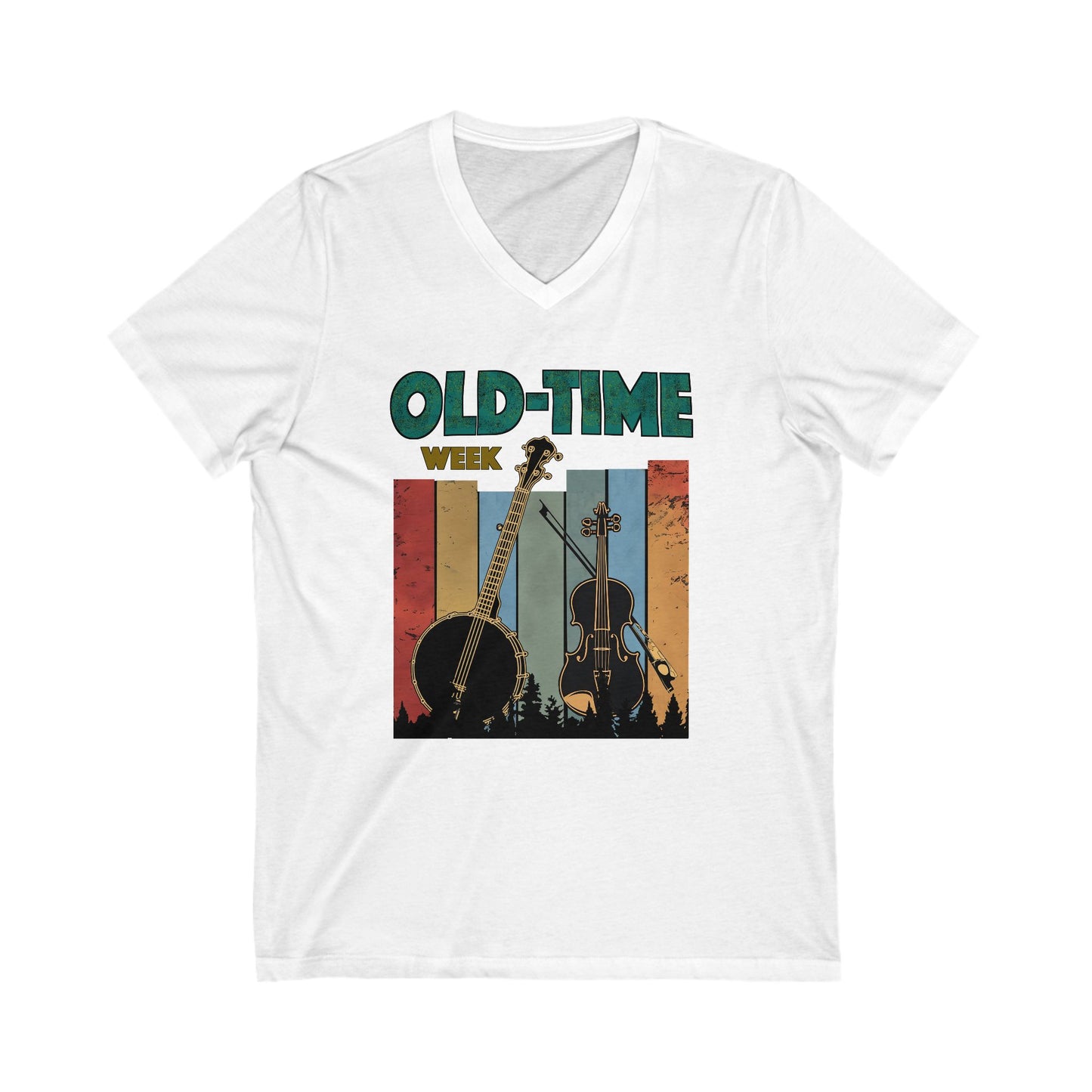 Old-Time Week - V-Neck Unisex Jersey Short Sleeve Shirt