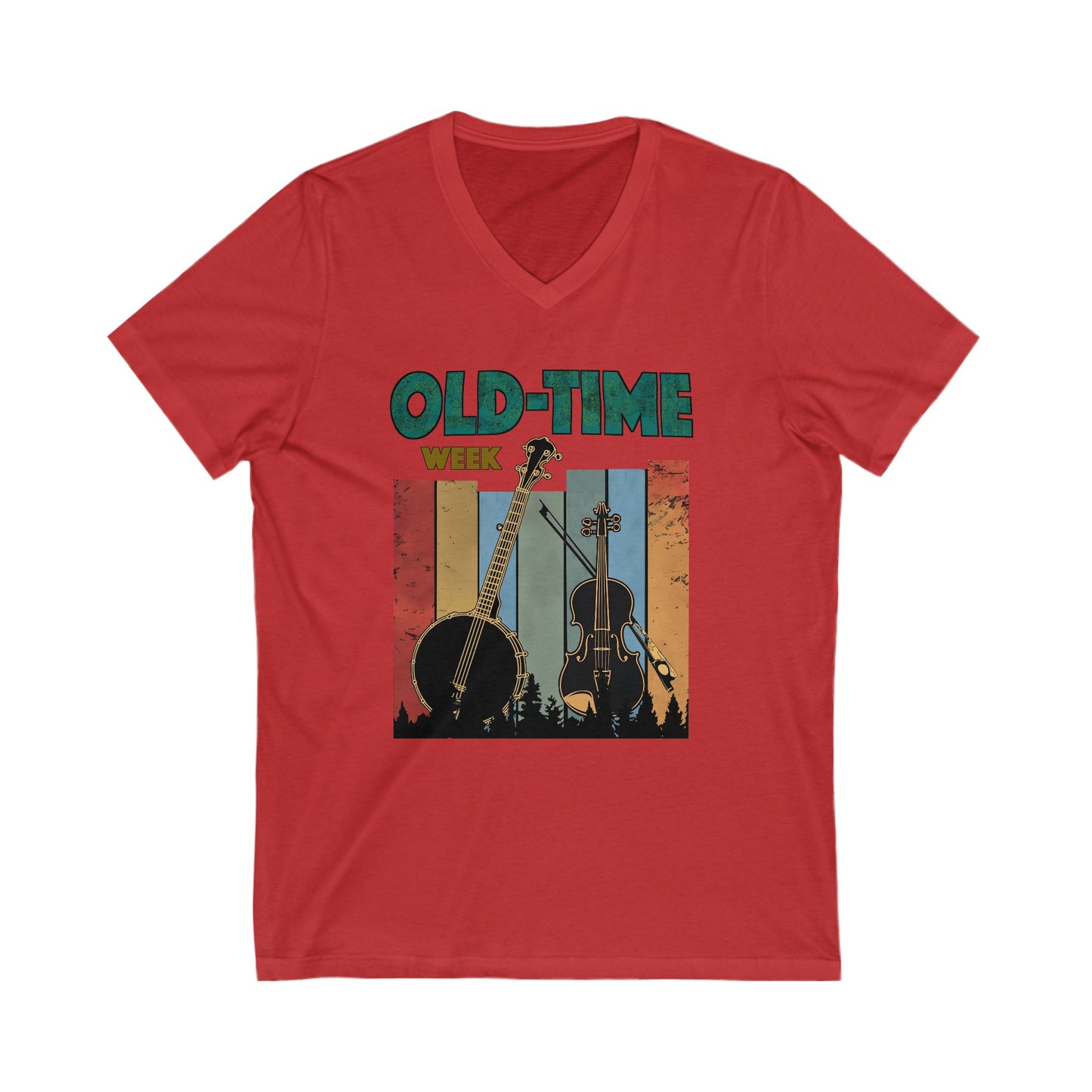 Old-Time Week - V-Neck Unisex Jersey Short Sleeve Shirt
