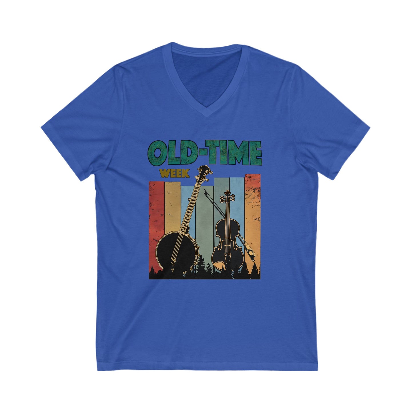 Old-Time Week - V-Neck Unisex Jersey Short Sleeve Shirt