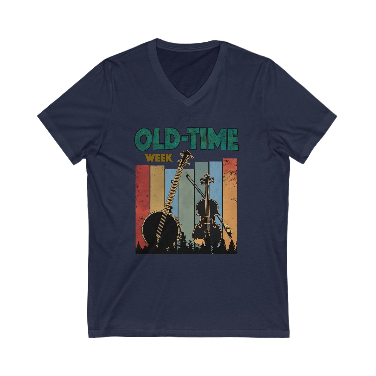 Old-Time Week - V-Neck Unisex Jersey Short Sleeve Shirt