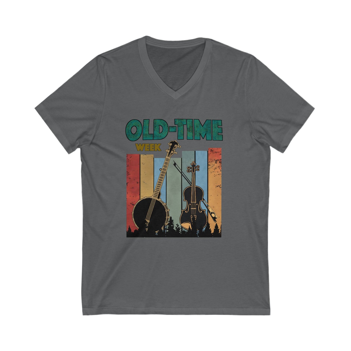 Old-Time Week - V-Neck Unisex Jersey Short Sleeve Shirt