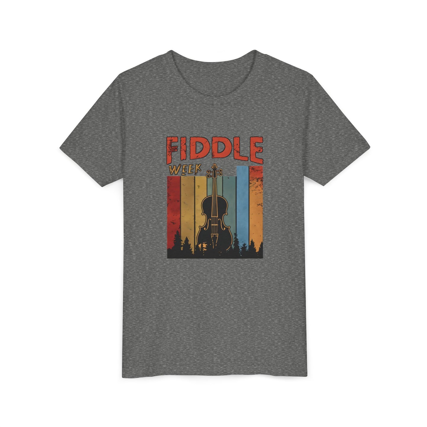 Fiddle Week Youth Short Sleeve Tee - Celebrate Music and Adventure