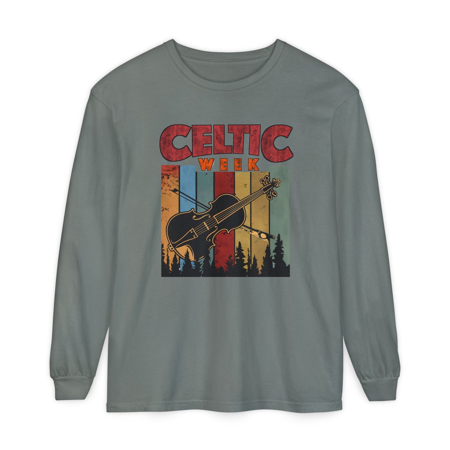 Unisex Garment-dyed Long Sleeve T-Shirt