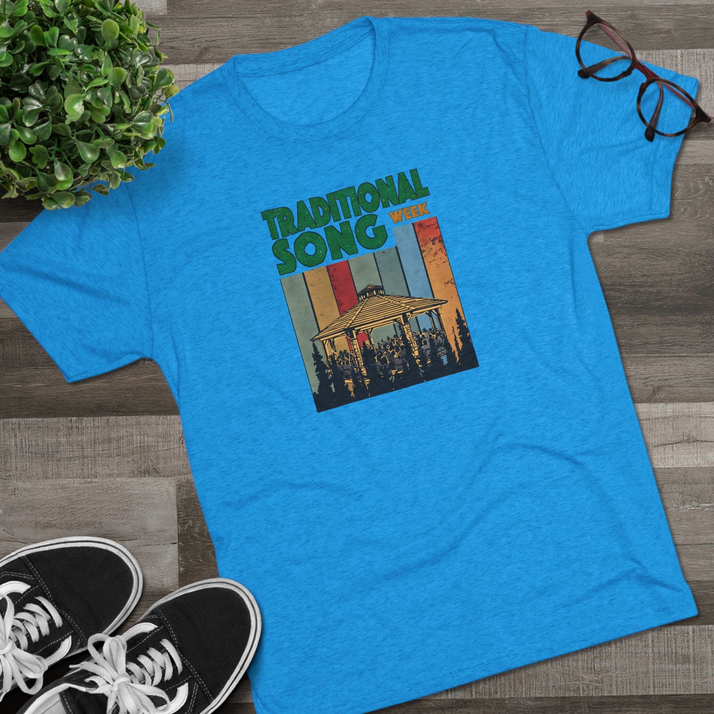 Traditional Song Week Unisex Tri-Blend Crew Tee