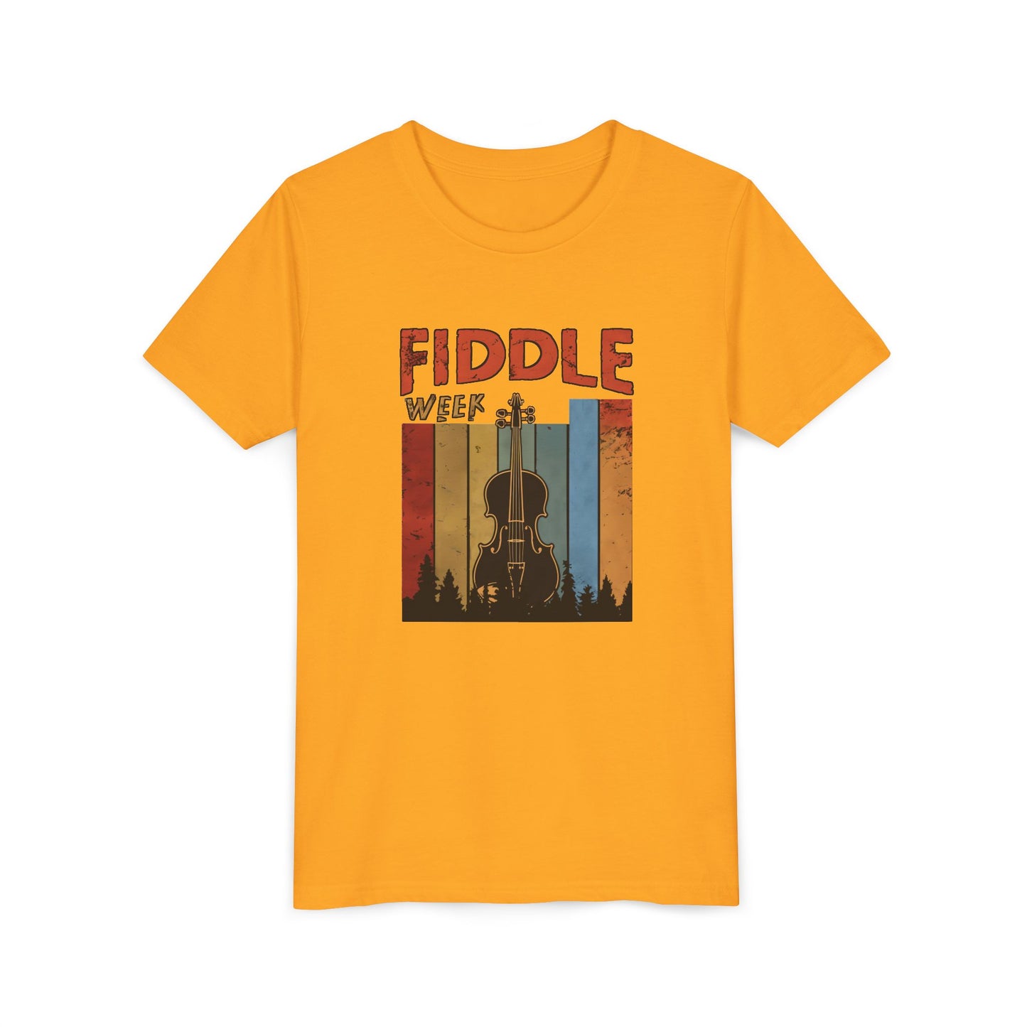 Fiddle Week Youth Short Sleeve Tee - Celebrate Music and Adventure