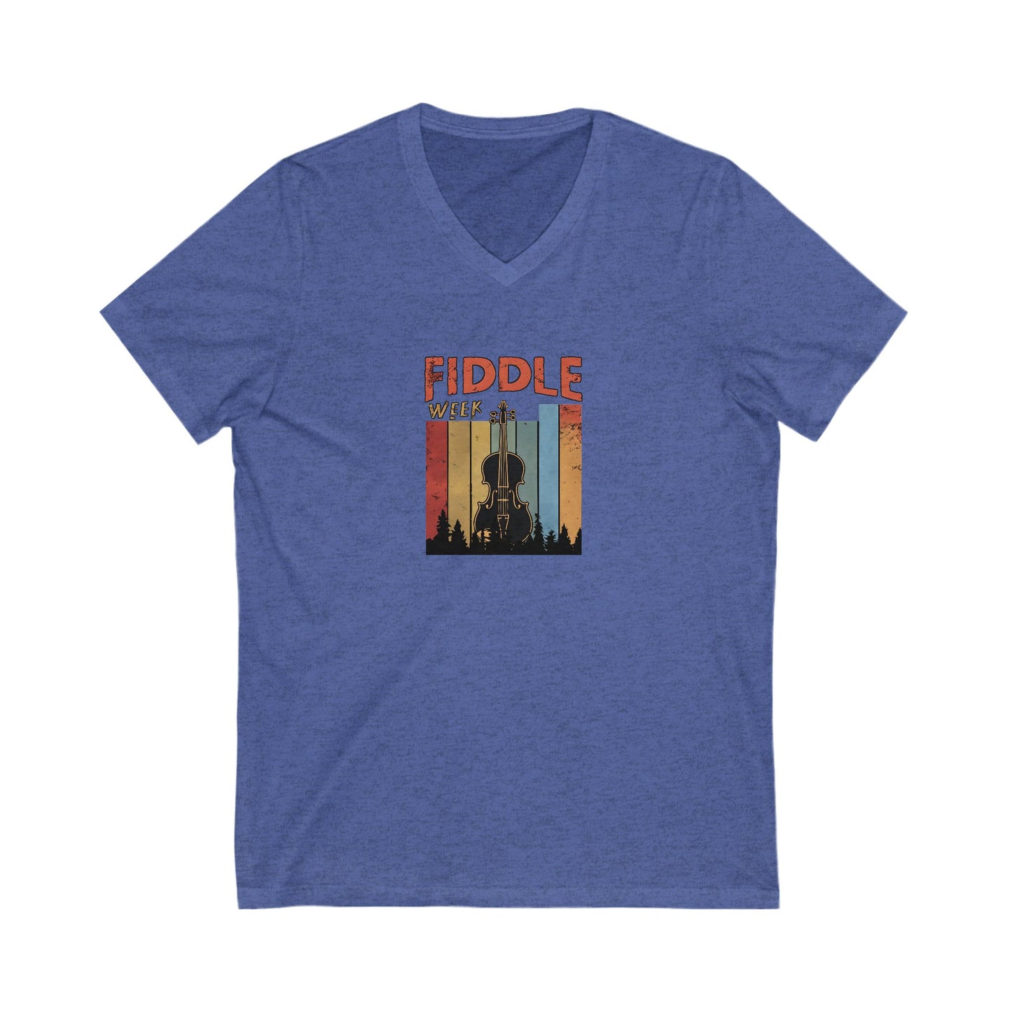 Fiddle Week V-Neck Unisex Tee