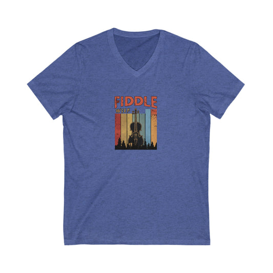 Fiddle Week V-Neck Unisex Tee