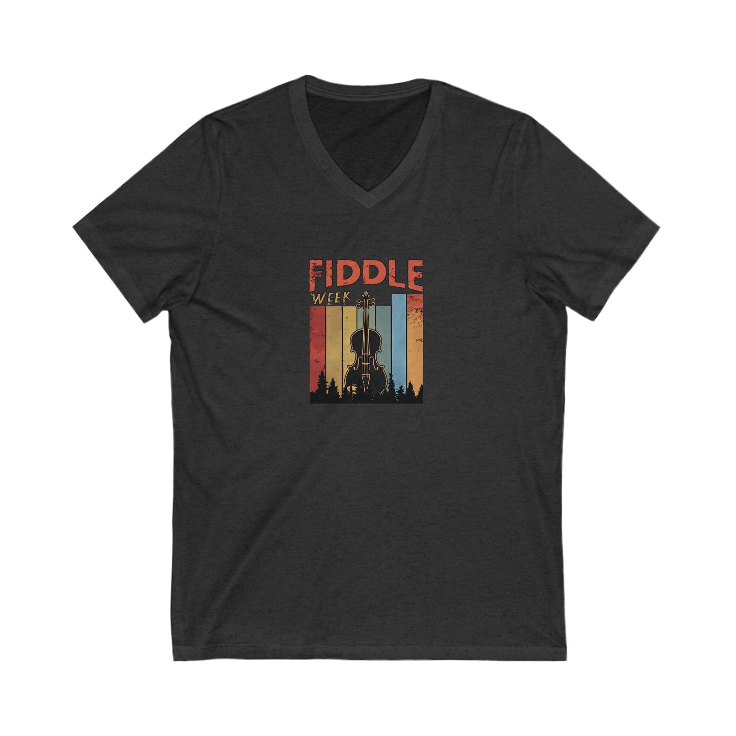 Fiddle Week V-Neck Unisex Tee