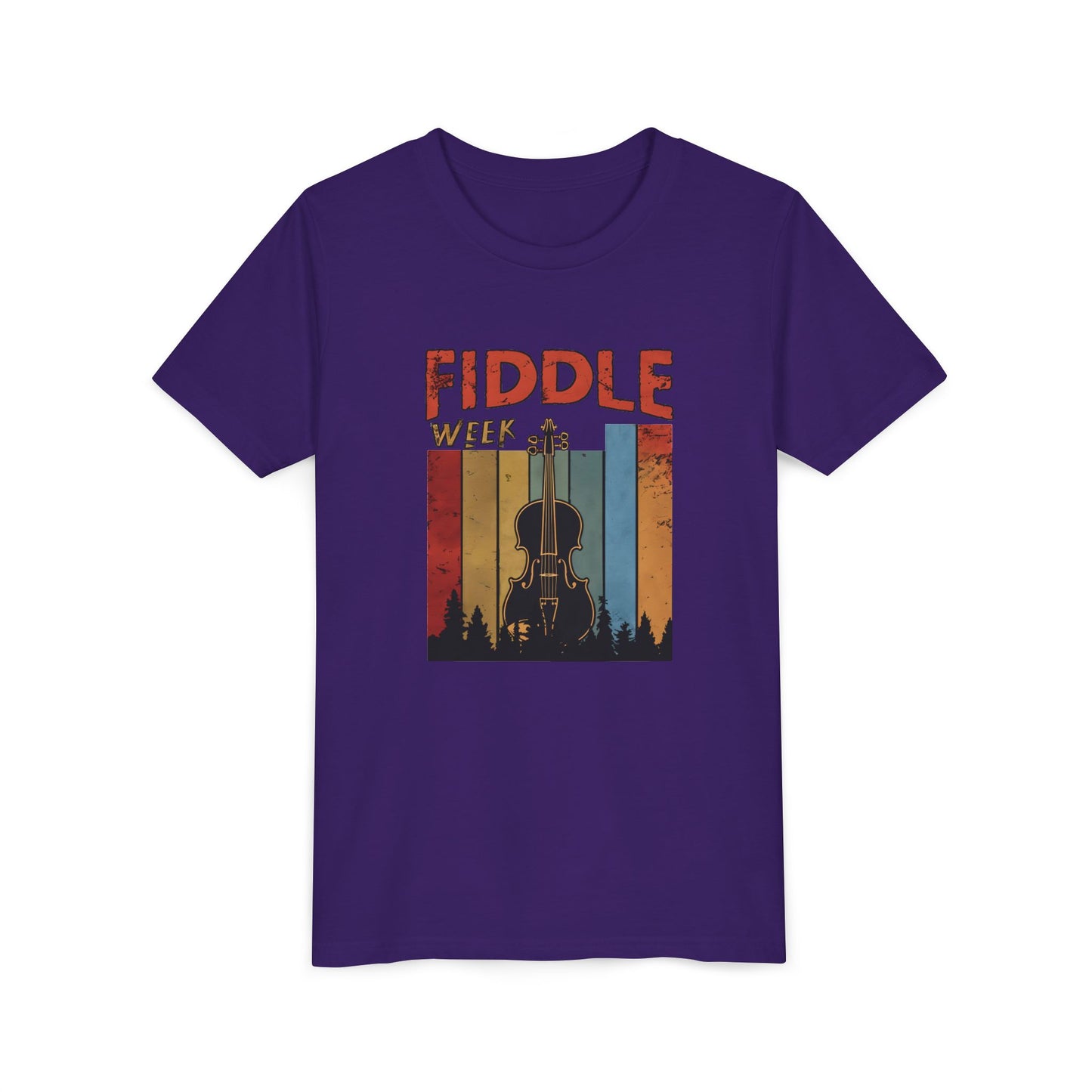 Fiddle Week Youth Short Sleeve Tee - Celebrate Music and Adventure