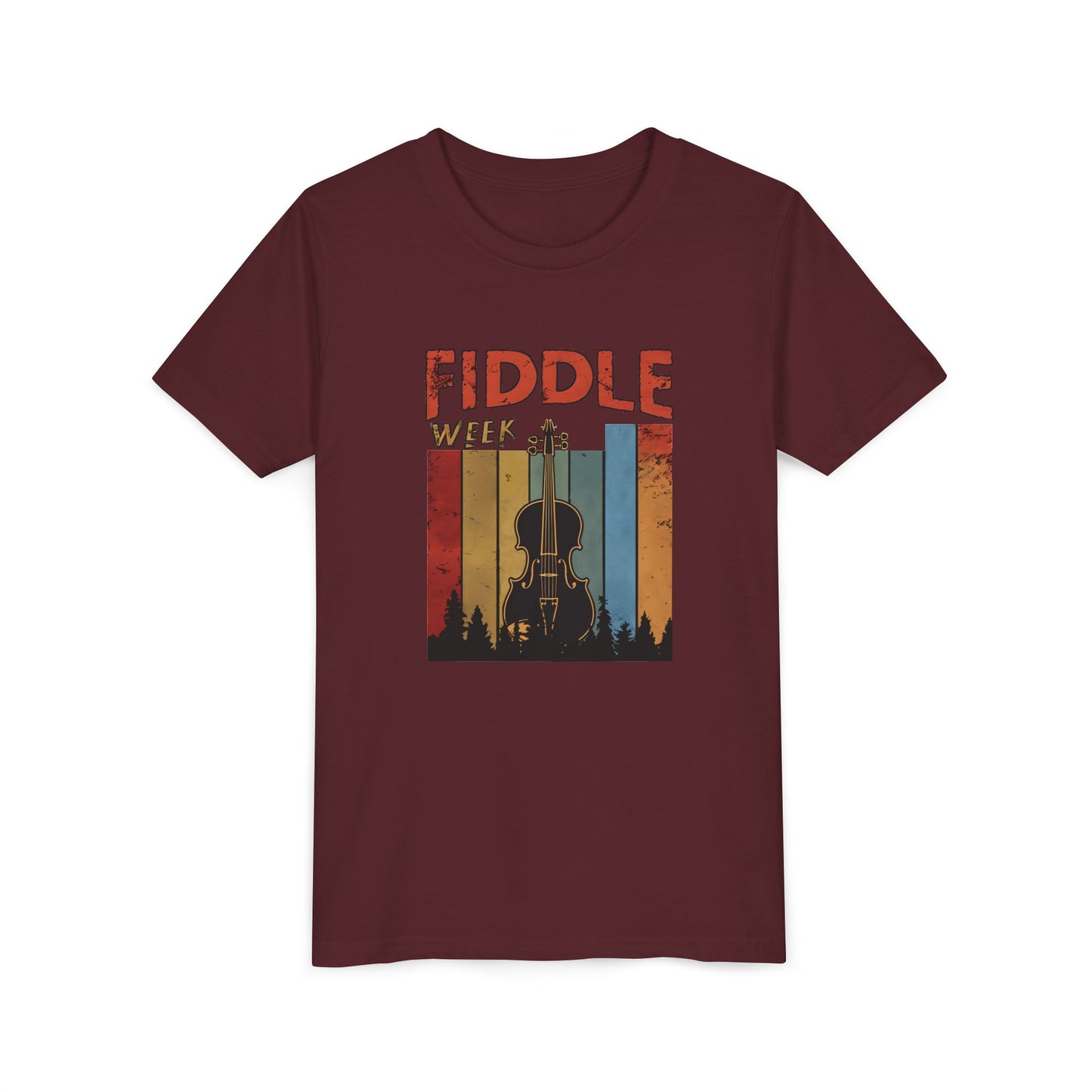 Fiddle Week Youth Short Sleeve Tee - Celebrate Music and Adventure