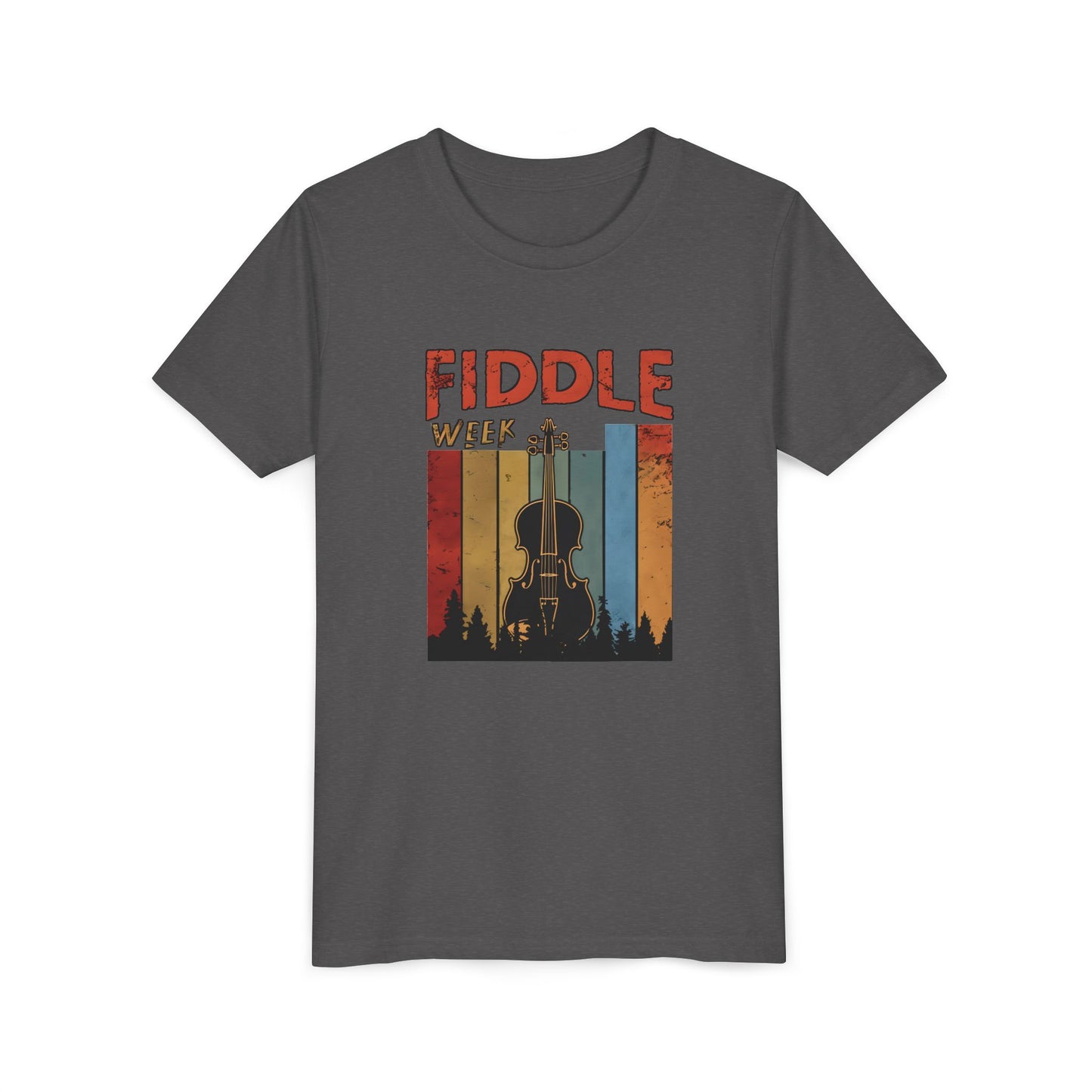 Fiddle Week Youth Short Sleeve Tee - Celebrate Music and Adventure