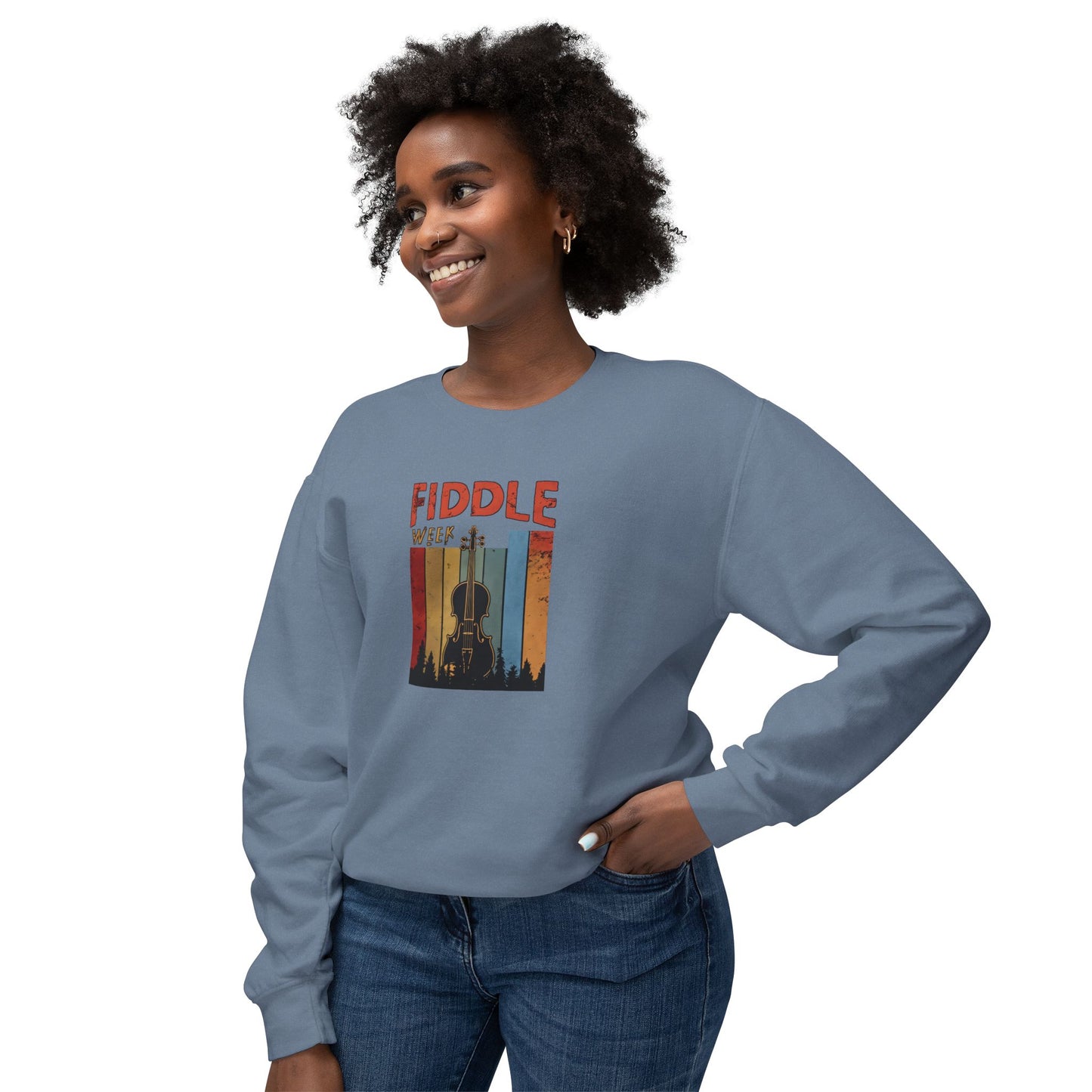Fiddle Week Unisex Lightweight Crewneck Sweatshirt