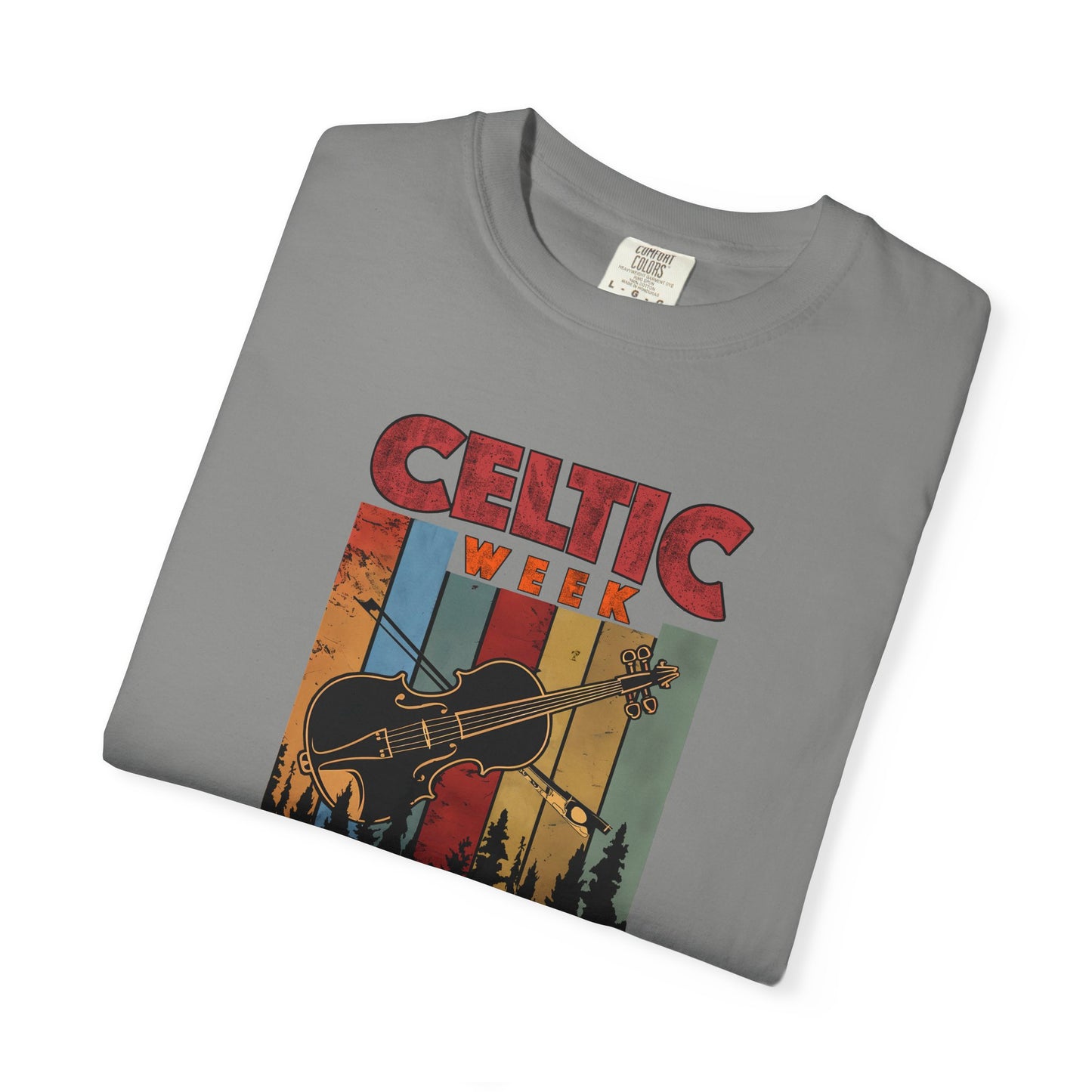 Celtic Week T-Shirt, Unisex Cotton Tee w/ Fiddle