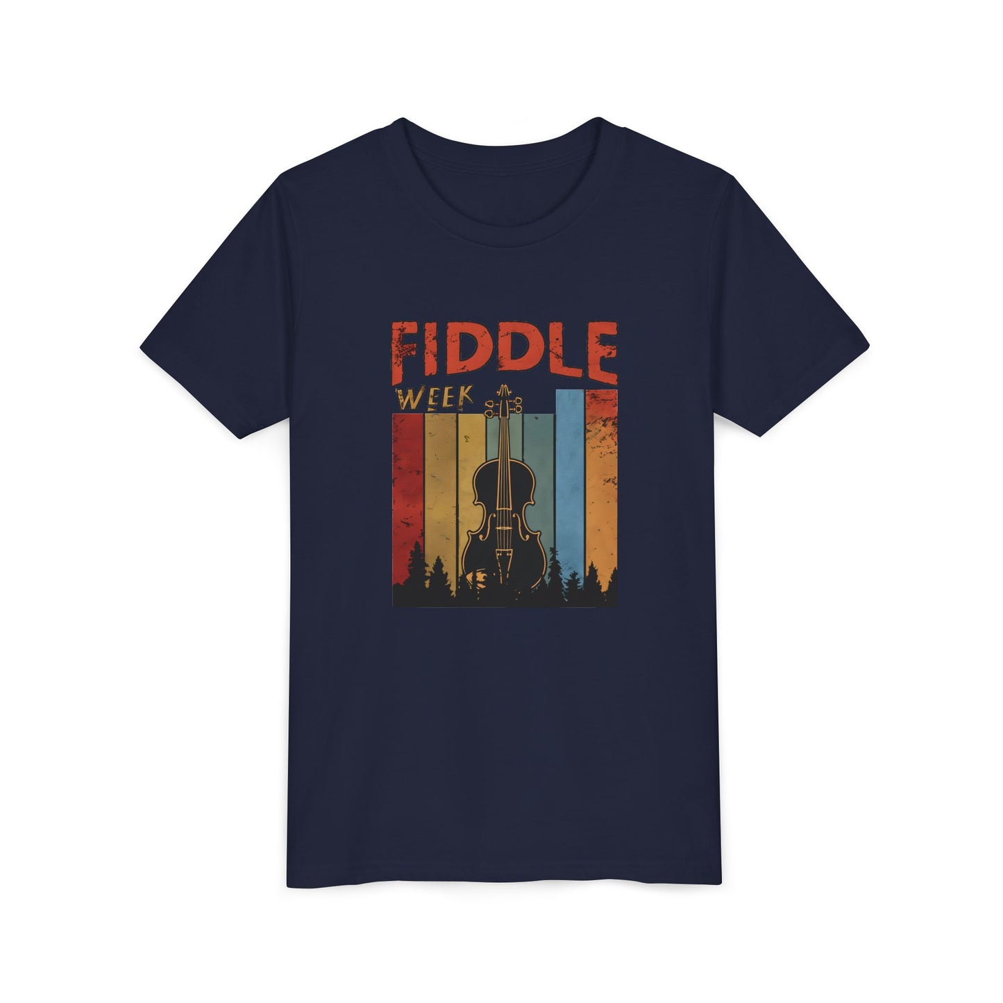 Fiddle Week Youth Short Sleeve Tee - Celebrate Music and Adventure