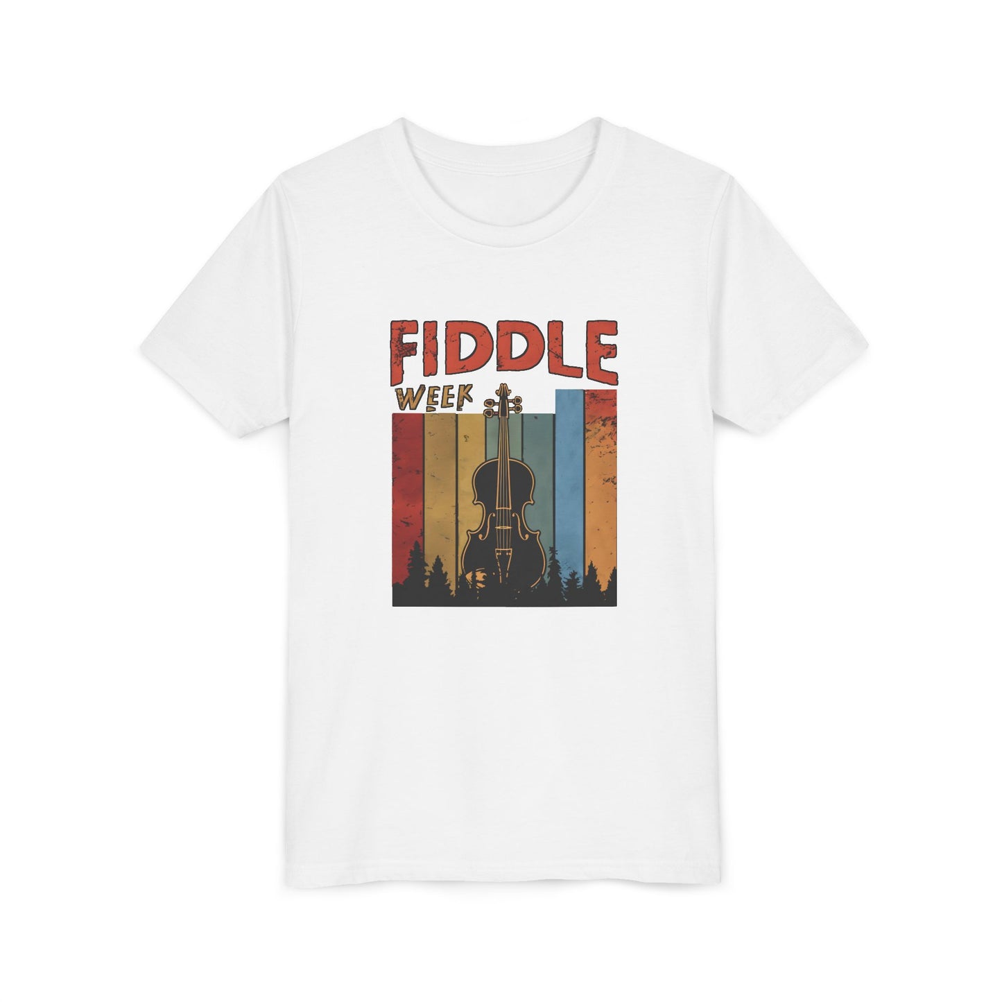 Fiddle Week Youth Short Sleeve Tee - Celebrate Music and Adventure