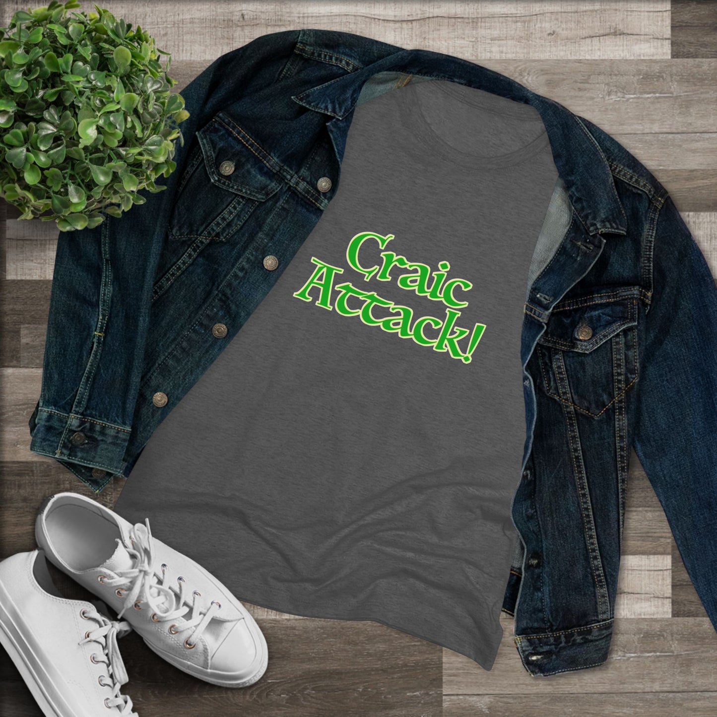 Craic Attack! Women's Triblend Tee