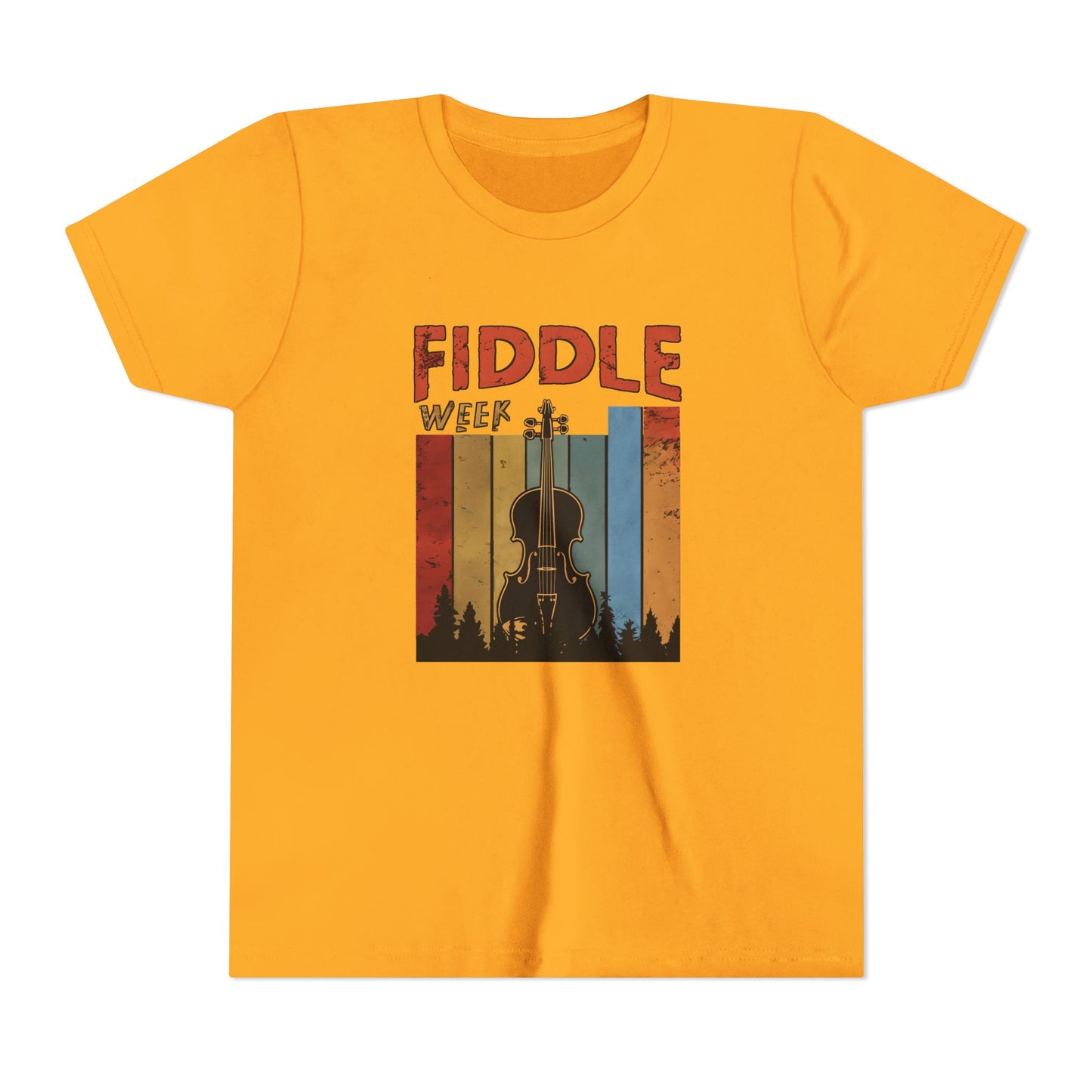 Fiddle Week Youth Short Sleeve Tee - Celebrate Music and Adventure