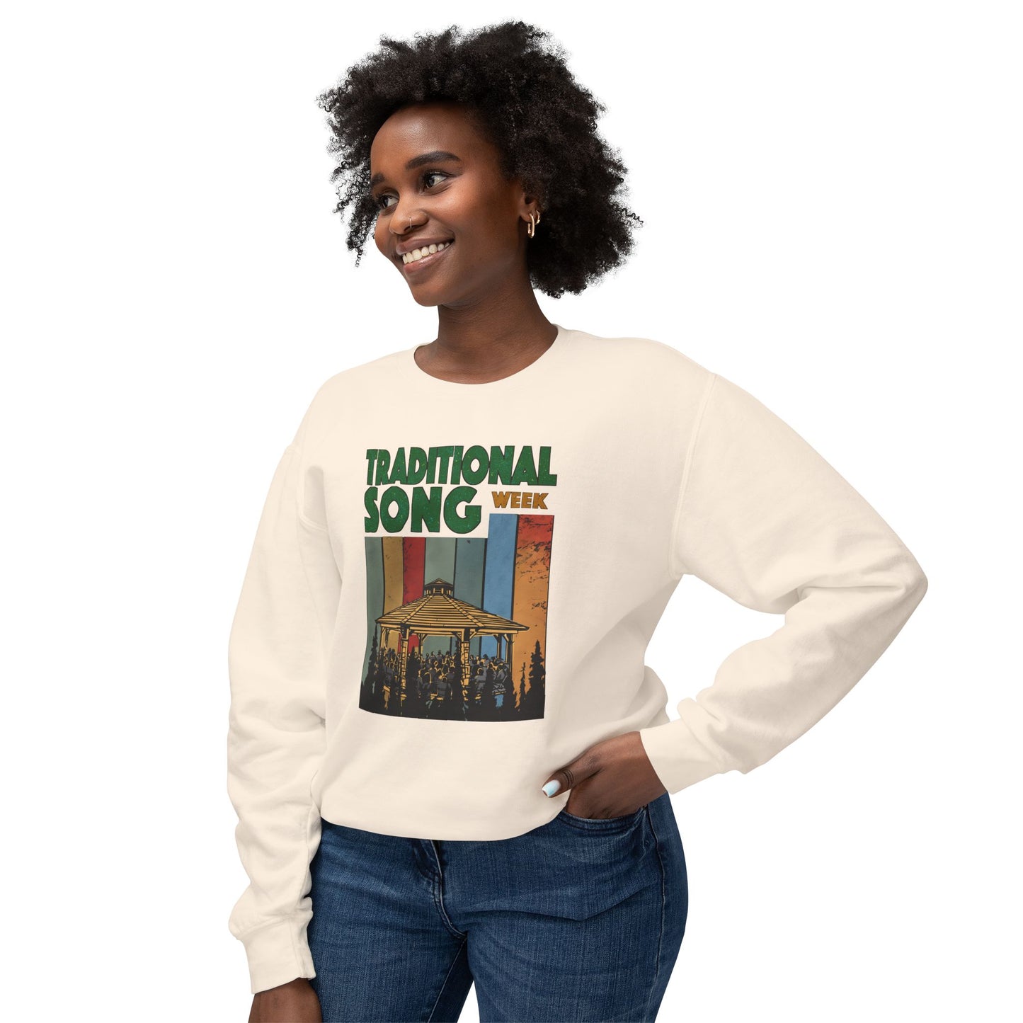 Traditional Song Week - Unisex Lightweight Crewneck Sweatshirt